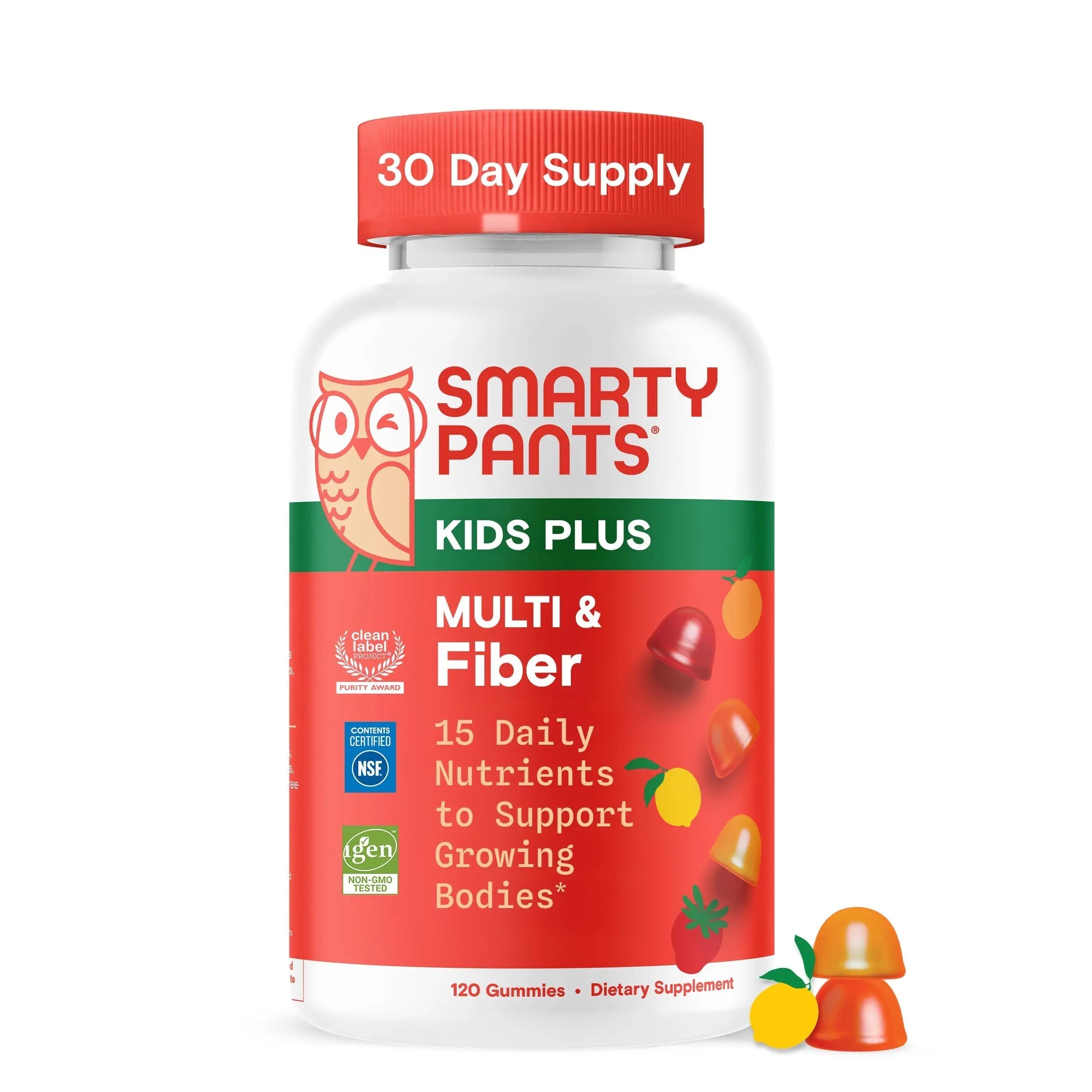 SmartyPants Kids Multivitamin & Fiber Gummies: Prebiotic Fiber to Support Kids Digestion with Vitamin D3, C, Vitamin B12, B6, A, Zinc SmartyPants uk supplements