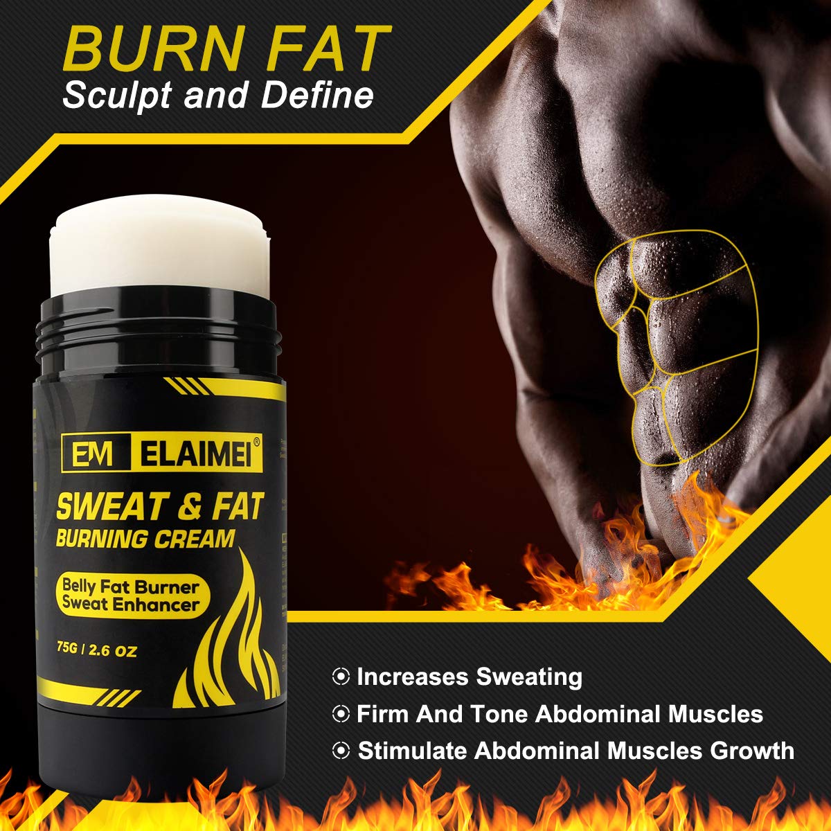 ELAIMEI Hot Gel Cream, Fat Burning Sweat Cream, Weight Loss Workout Enhancer Gel ELAIMEI uk supplements