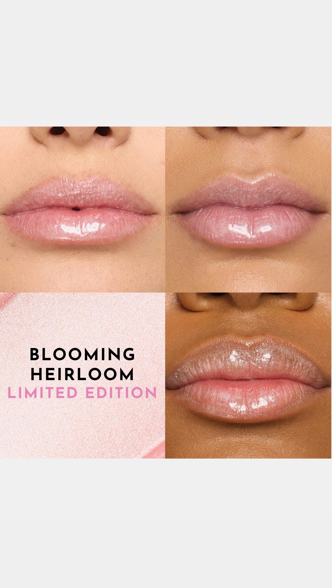 Lawless Women's x LoveShackFancy Forget The Filler Lip Plumping Gloss, Blooming Heirloom, Pink, 0.11 Ounce Lawless uk supplements