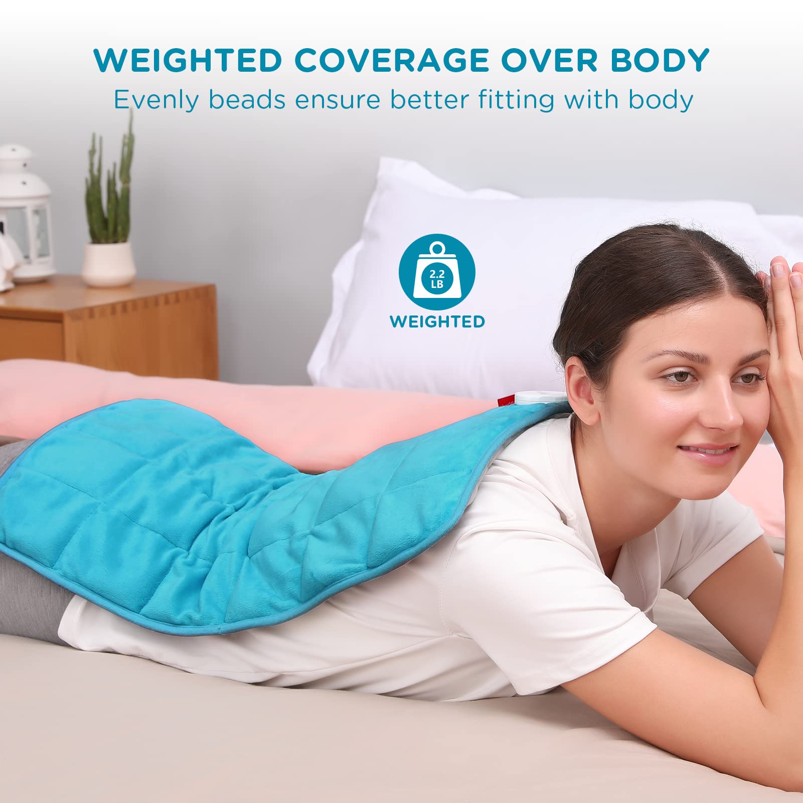 Comfytemp Weighted Heating Pad for Back Pain Relief, FSA/HSA Eligible 2.2lb Electric Heating Comfytemp uk supplements