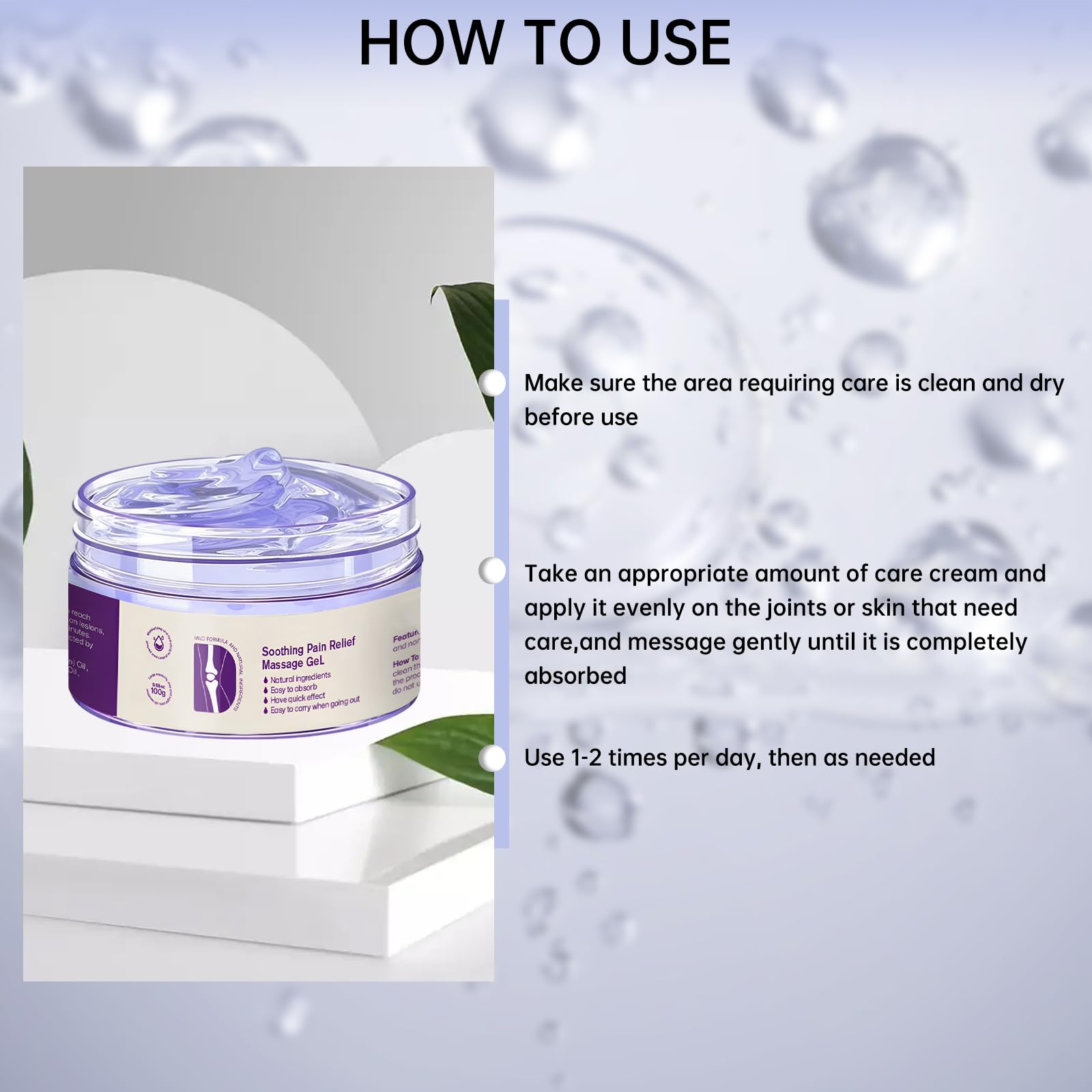 2PCS Kresin Joint Pain Gel Purple Gel,Soothing Pain Relief MassageGel,Purple Joint Repair Cream,Effective Soothesfor Back, Neck, Hands, and Feet MEIEGOU uk supplements