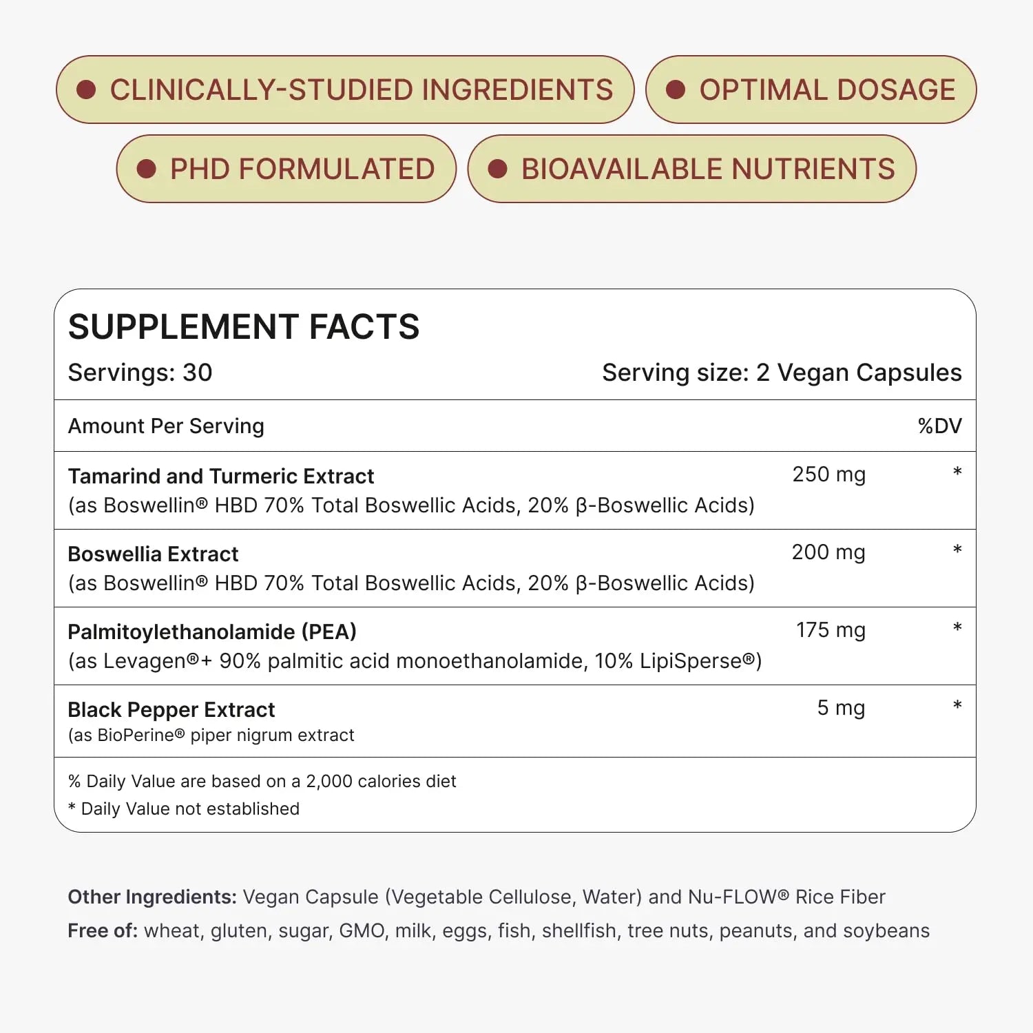 MOVE Fast Acting Joint Supplements | Tamaflex® Turmeric & Tamarind, Levagen®+ PEA Palmitoylethanolamide, Boswellia Serrata, Bioperine® Black Pepper Extract | Joint Support & Mobility | 60 Vegan Caps Ready To uk supplements