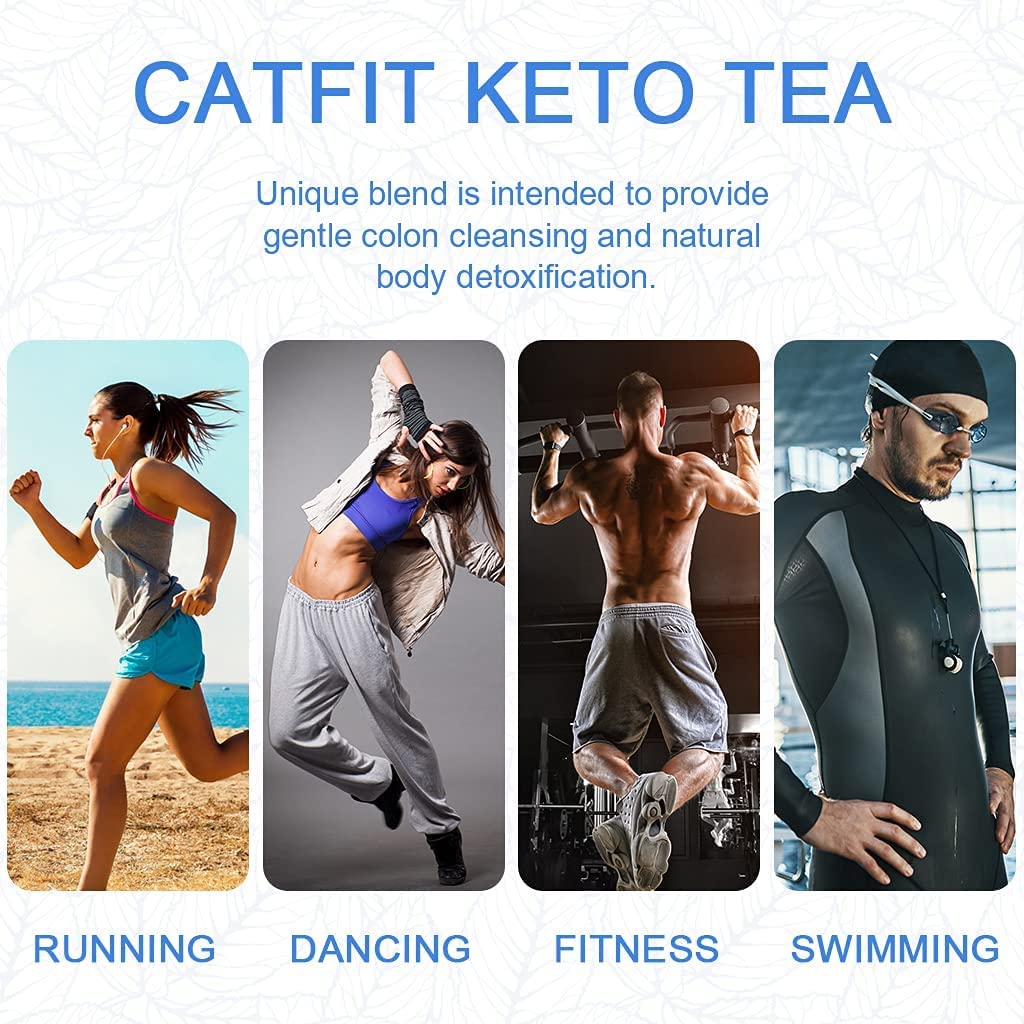 Catfit Keto Detox Tea for Belly Fat and Colon Cleanse - All Natural Detox and Cleanse Catfit uk supplements