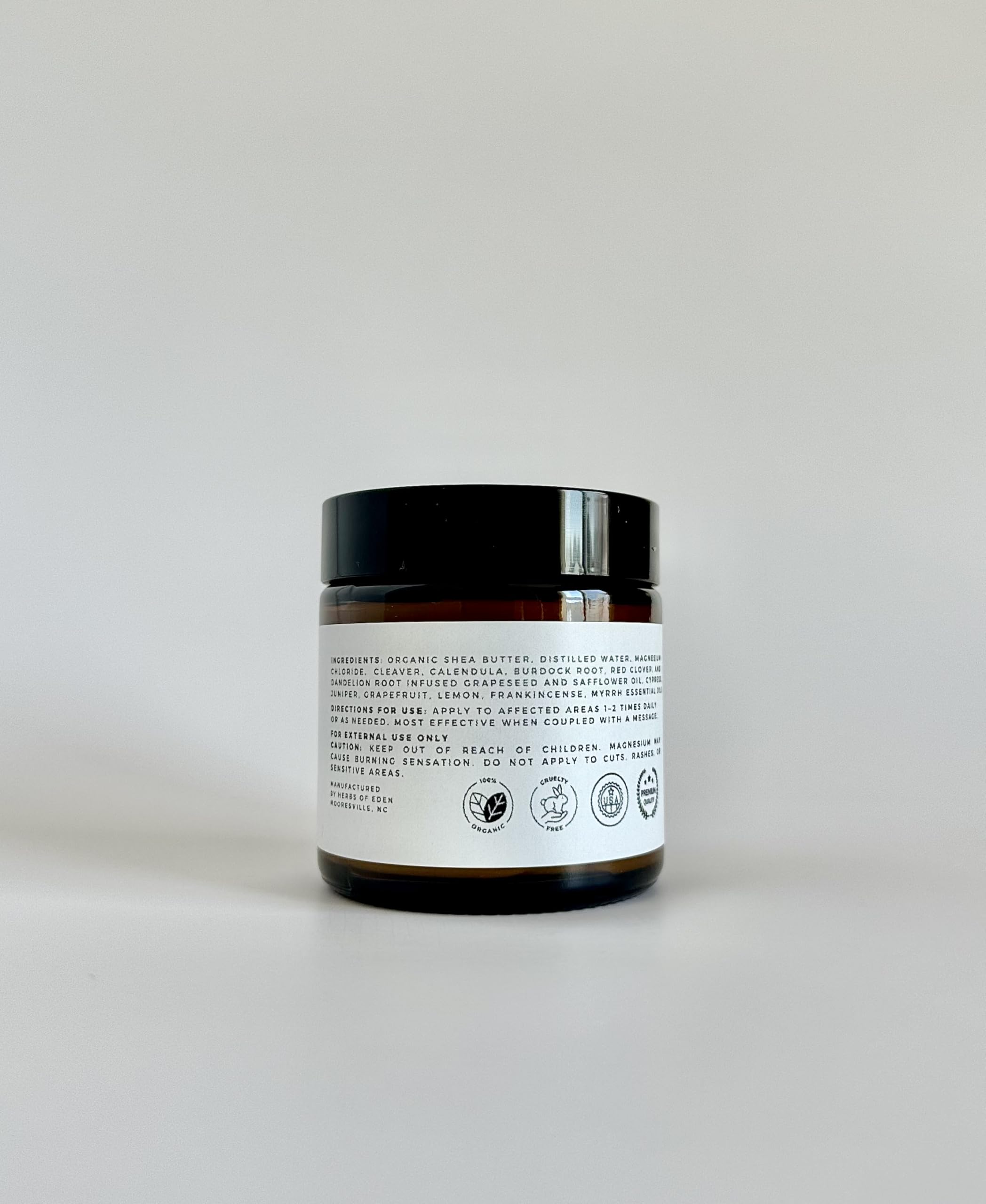 Organic Lymphatic Massage Cream with Magnesium – Natural Topical Cream | Stimulate Lymph Fluid | Family Owned, Made in USA Herbs of Eden uk supplements