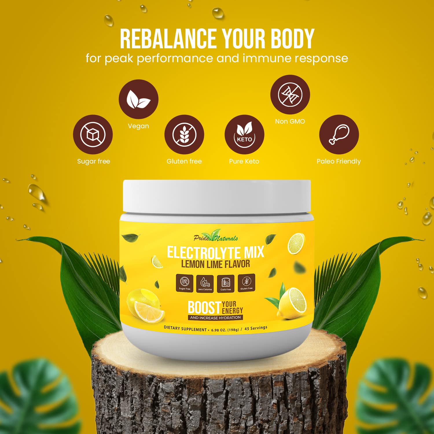 Electrolyte Powder - Refreshing Workout Recovery Electrolytes, Sugar Free, Gluten Free Pride Naturals, Inc uk supplements