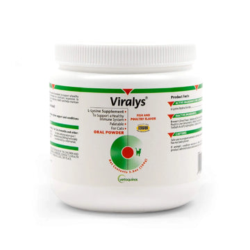 Vetoquinol Viralys Daily L-Lysine Powder for Cats and Kittens, Fish Flavored Lysine Supplement for Cats and Kittens to Support Immune Health Vetoquinol uk supplements