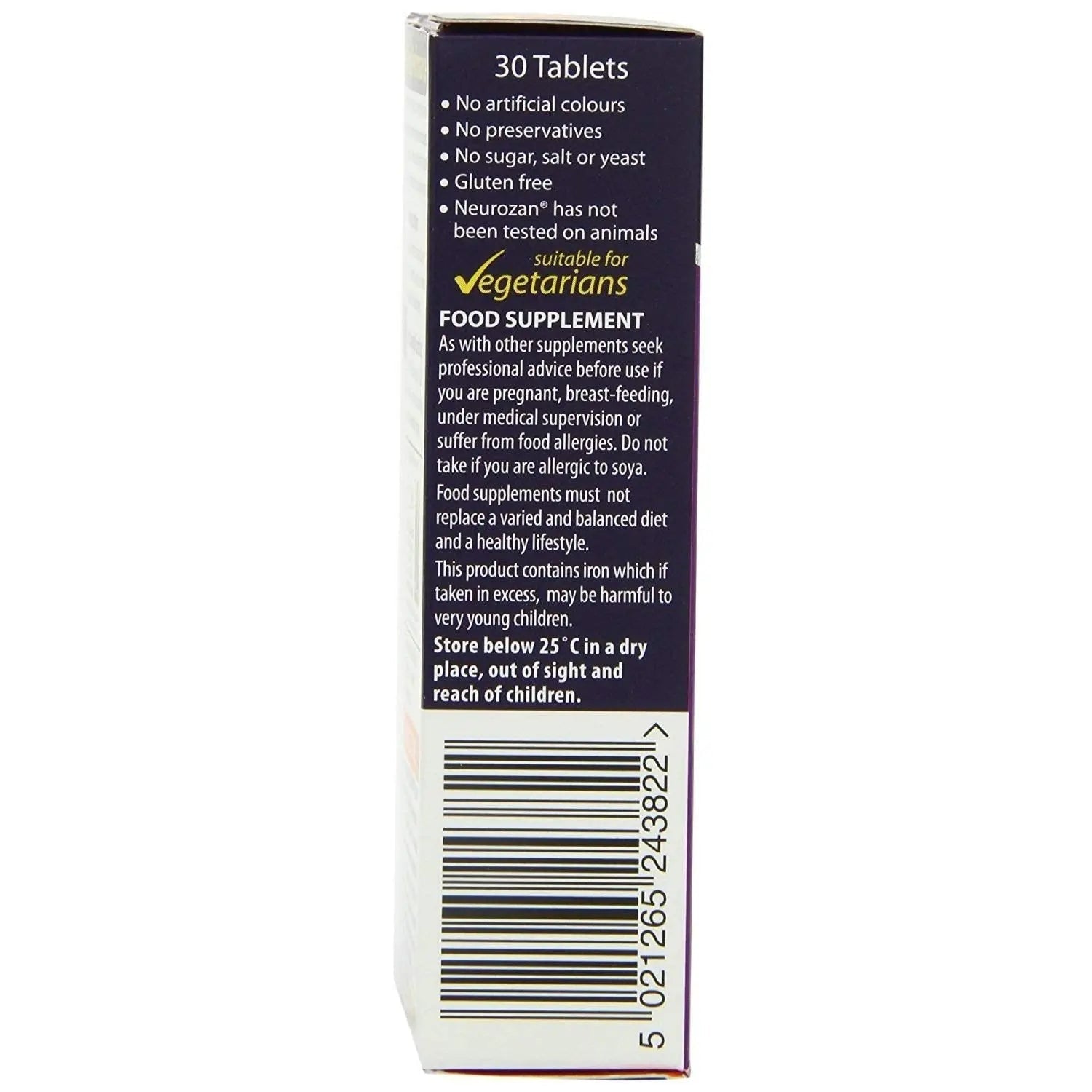 Vitabiotics Neurozan (30 Tablets) X 2 Twin Deal Pack 30Tabs Vitabiotics uk supplements