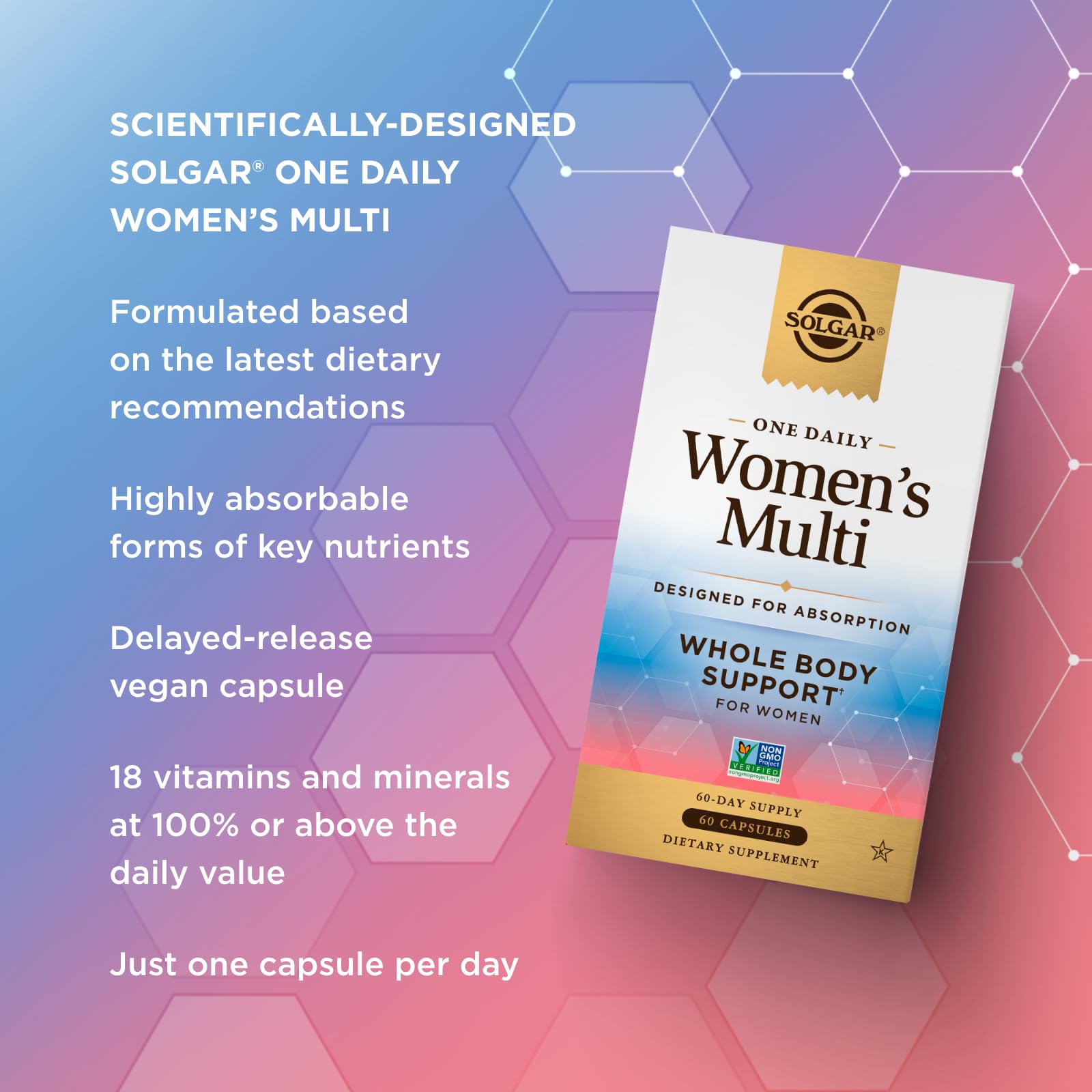 SOLGAR One a Day Women & Mens Bundle:Daily Women's Multi Whole Body Support, 60 Servings + Daily Men's Multivitamin Whole Body Support Supplement, 60 Servings SOLGAR uk supplements