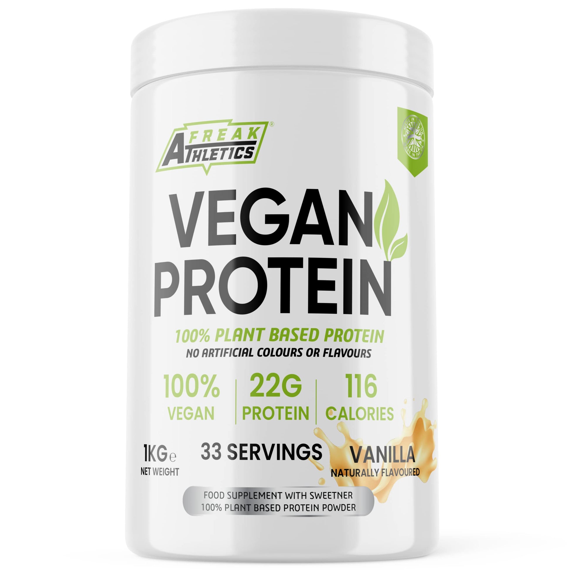 Vegan Protein Powders - Plant Based Vegan Protein Powder 1kg Soy Free Protein Powder Freak Athletics uk supplements