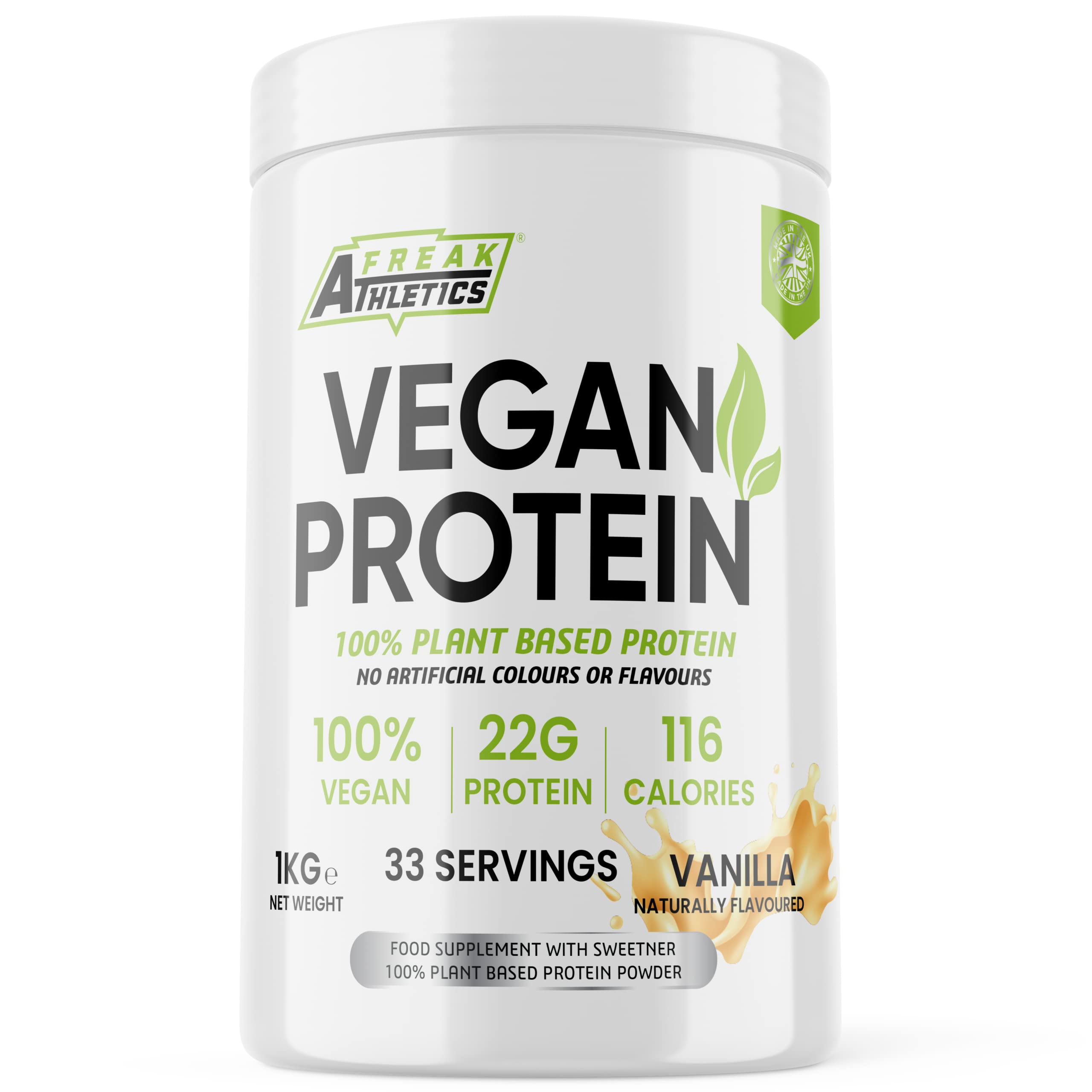 Vegan Protein Powders - Plant Based Vegan Protein Powder 1kg Soy Free Protein Powder Freak Athletics uk supplements