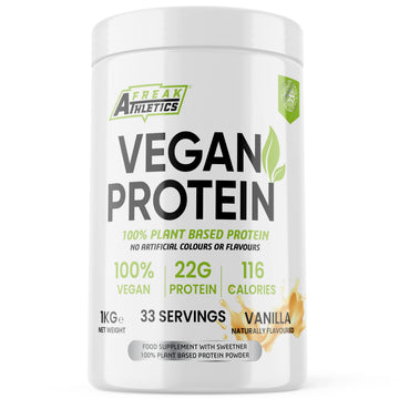 Vegan Protein Powders - Plant Based Vegan Protein Powder 1kg Soy Free Protein Powder Freak Athletics uk supplements