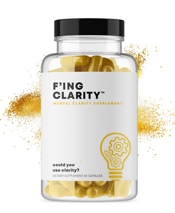 F'ing Clarity - Clarity, Memory + Brain Boosting Nootropic Supplement | Bacopa Extract, Phosphatidylserine 20%, Gingko Biloba Extract, Rhodiola Rosea Extract, DMAE Bitrartrate, B-12, Huperzine A F'ing uk supplements