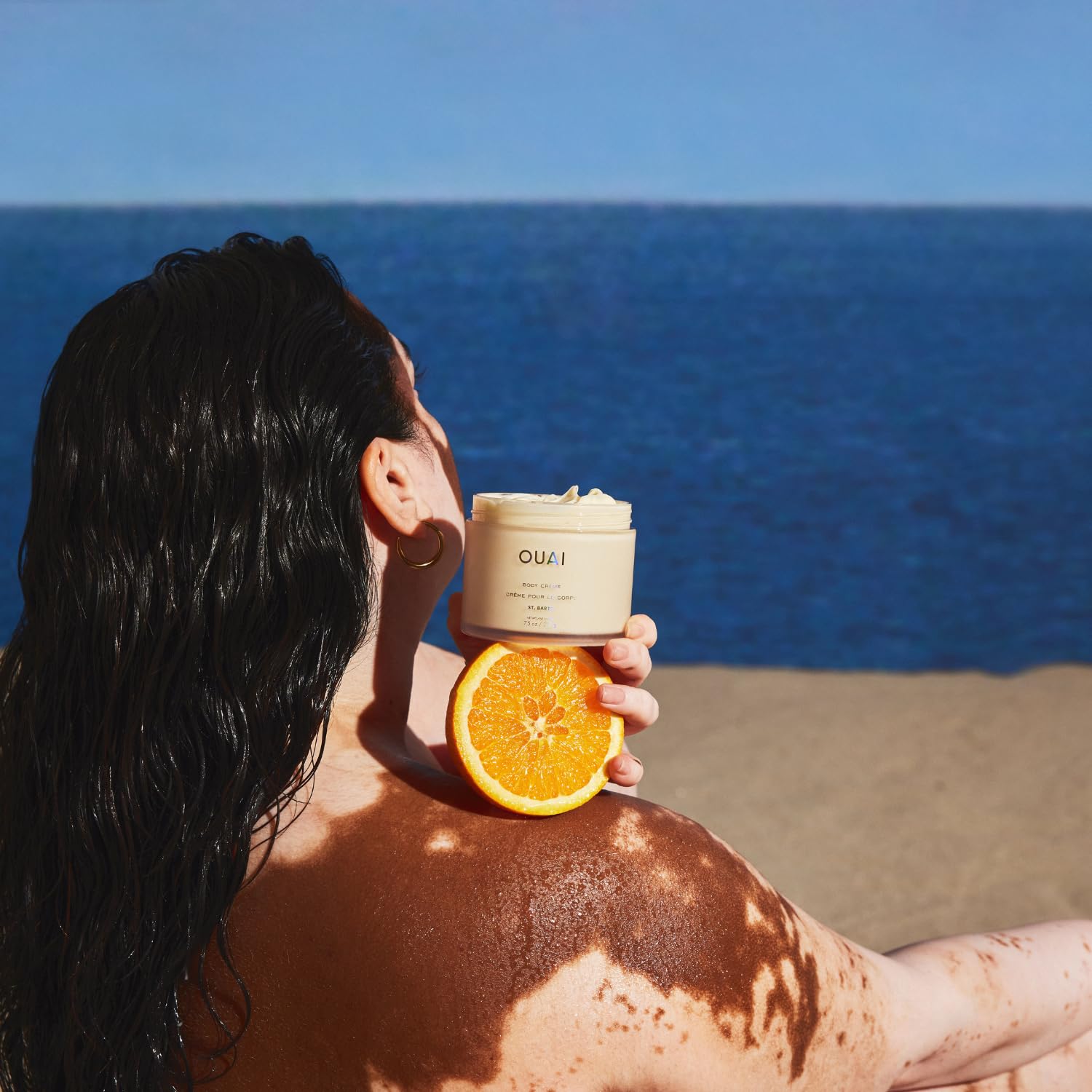 OUAI Body Cream, St. Barts - Hydrating Whipped Body Cream with Cupuaçu Butter, Coconut Oil and Squalane - Softens Skin and Delivers Healthy-Looking Glow - Sulfate-Free Skin Care (7.5 Oz) OUAI uk supplements