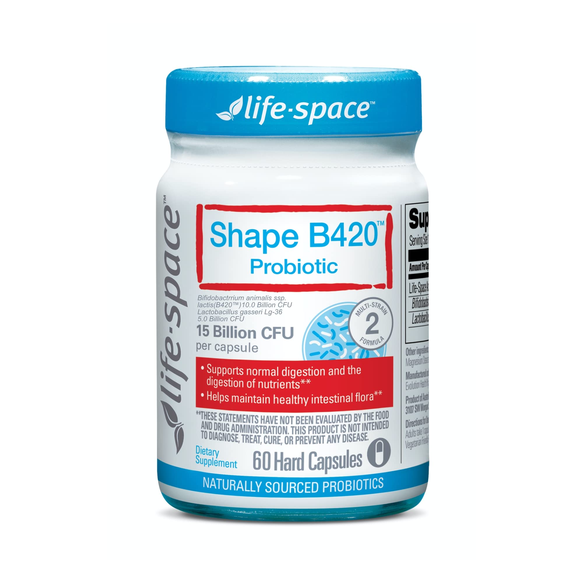 Life-Space Shape B420™ Probiotics, Clinically Studied Strains, Supplement for Women and Men Life-Space uk supplements