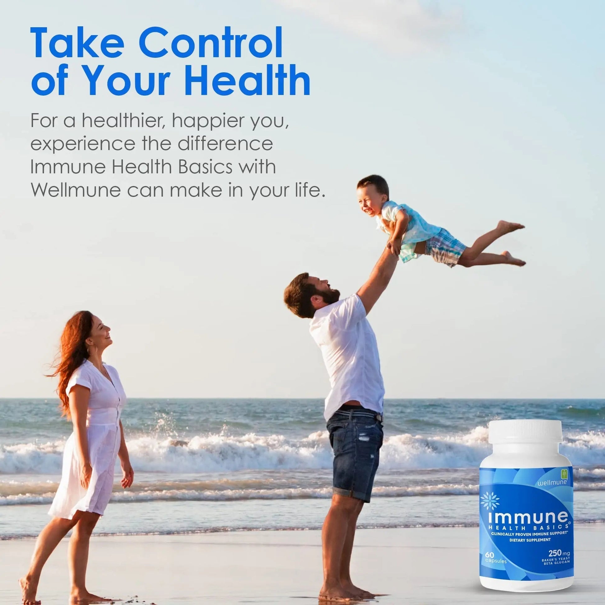 Immune Health Basics Ultra Strength Immunity - Clinically Proven Immune Support - Wellmune Highly Purified Beta Glucan - Gluten-Free, Non-allergenic Immune Health Basics uk supplements