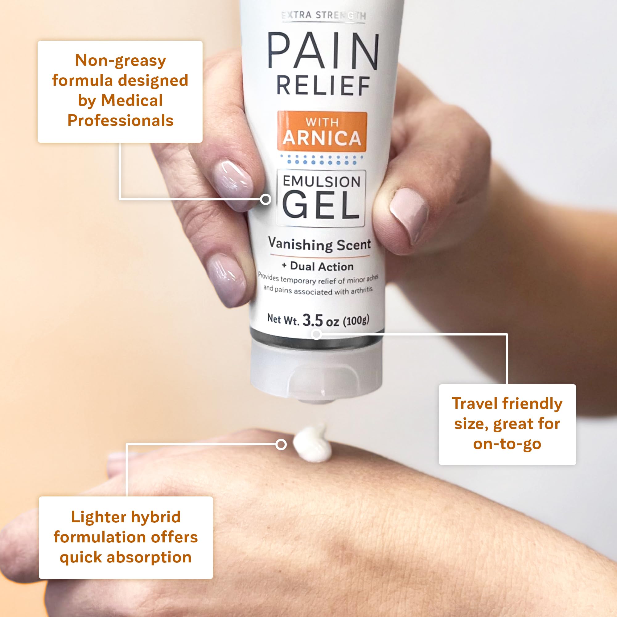 Kalaya Extra Strength Pain Relief Gel with Arnica -Fast Acting, Long Lasting, Vanishing Scent, medically formulated for Arthritis, Joints, Muscle, Back, Neck, Shoulder, Hand and Knee Pain Kalaya Naturals uk supplements