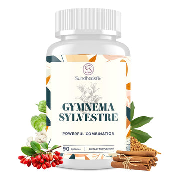 Sundhedsliv 16 in 1 Blxxd Sugr Effective Gymnema Sylvestre Supplement 2100MG | with Berberine, Cinnamon, Bitter Melon | Vitamins, Magnesium & Chromium | 90 Vegan Capsules Sundhedsliv uk supplements