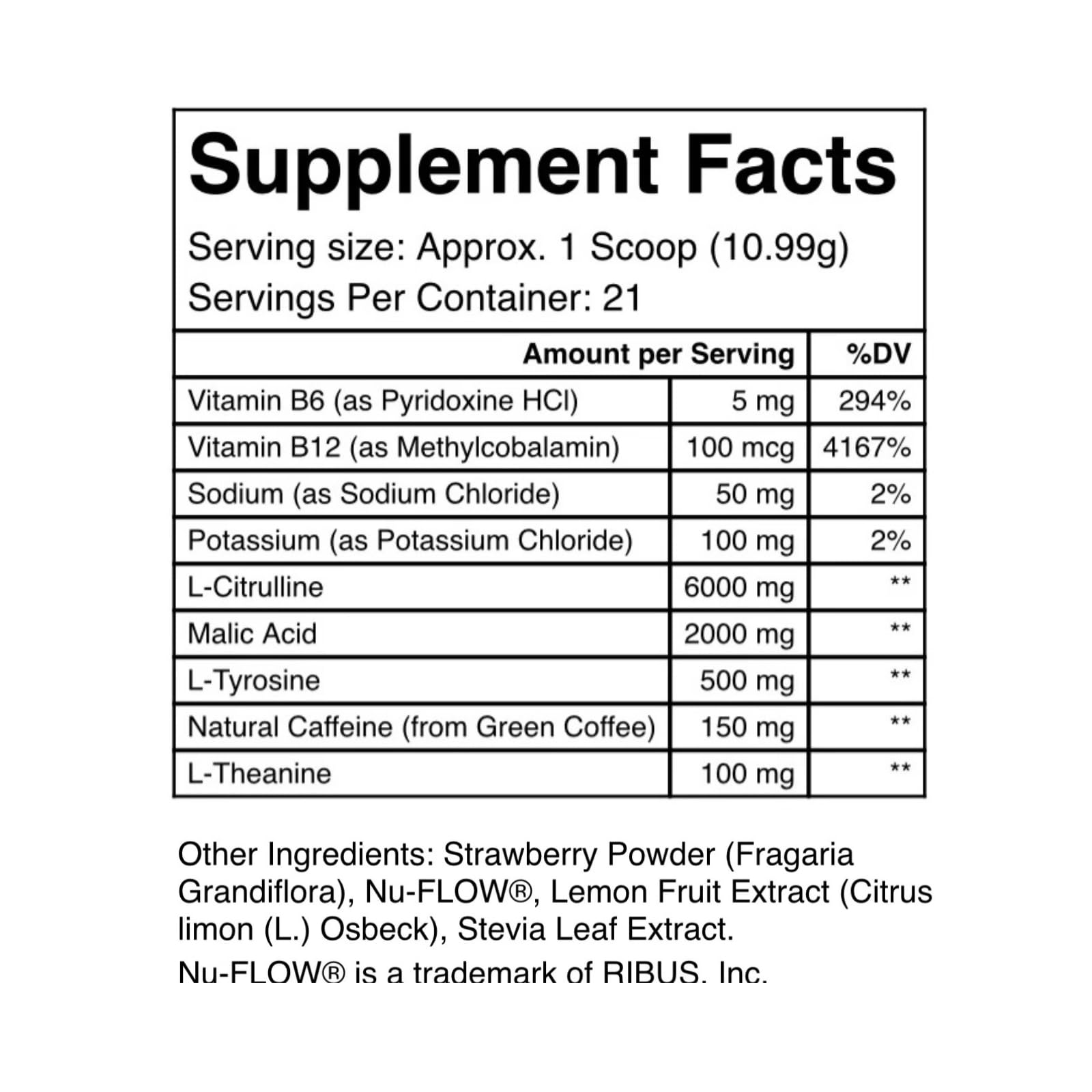 Eabha Organics Alla Luna Pre-Workout - Strawberry Lemonade - to Support Energy, Focus Eabha Organics uk supplements