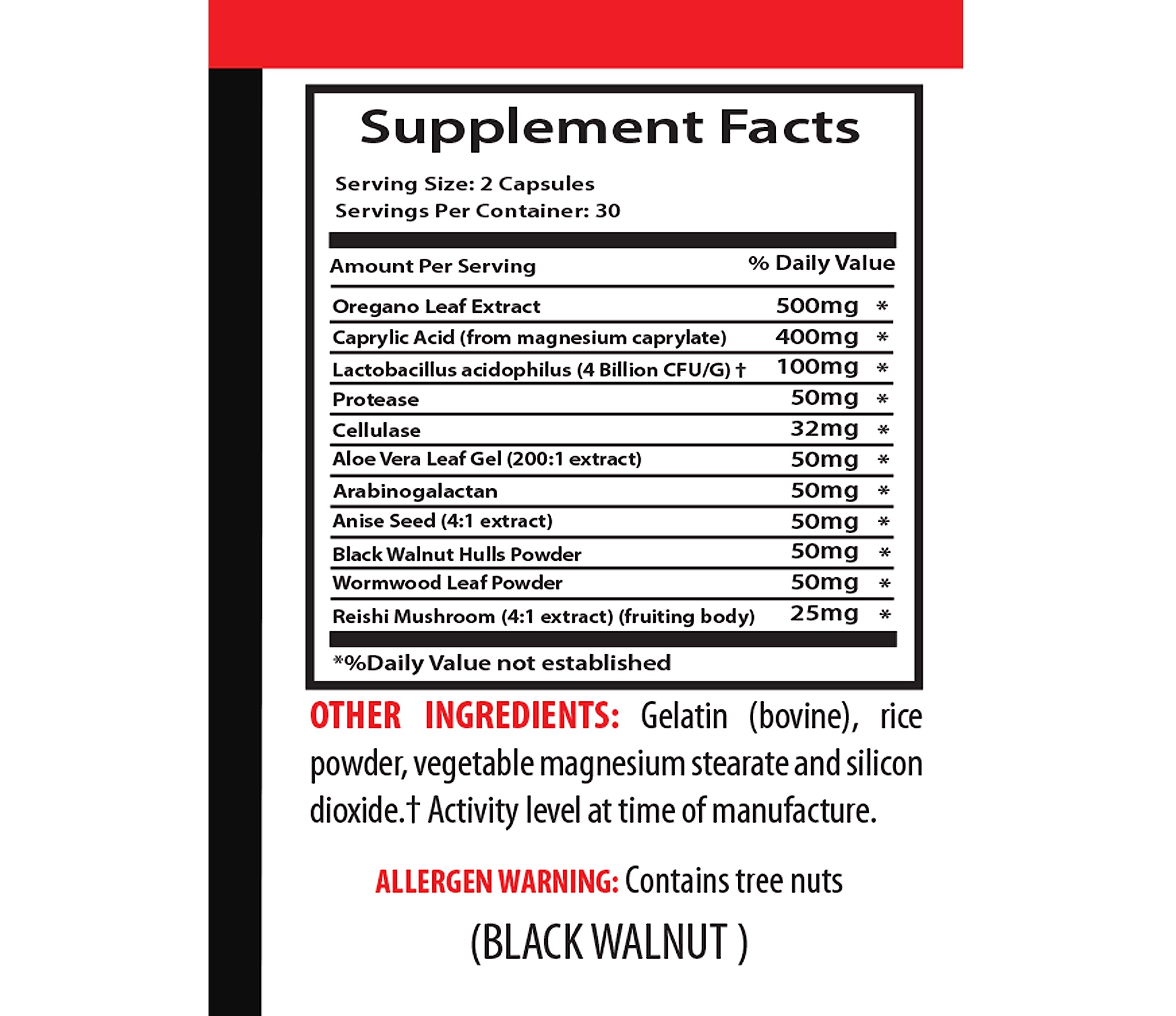 Natural detoxification Supplement - Candida Away Extra Strength Formula - Candida Support - Digestive AID VIP VITAMINS uk supplements