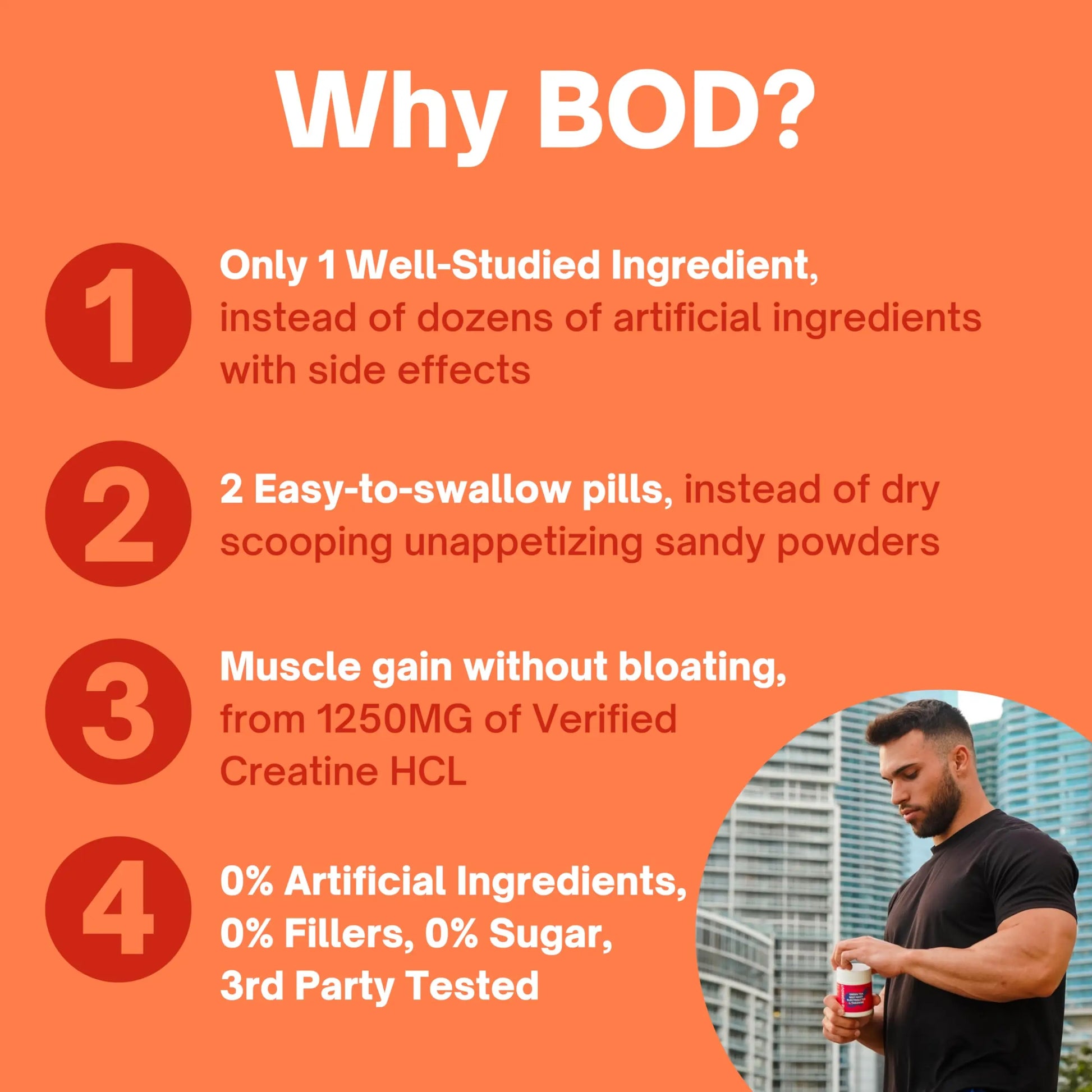 Bod Creatine HCL Capsules – 150 Pills | Creatine Hydrochloride Supplement for Men & Women | Easy-to-Swallow Alternative to Monohydrate Powder, Unflavored & Keto-Friendly Bod uk supplements