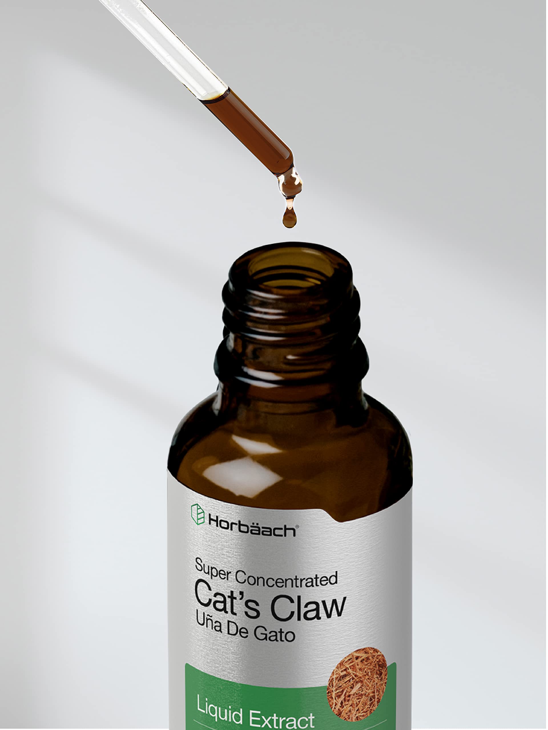 Cats Claw Herb Extract Tincture | 2 Fl Oz | Alcohol Free | Vegetarian, Non-GMO, Gluten Horbäach uk supplements