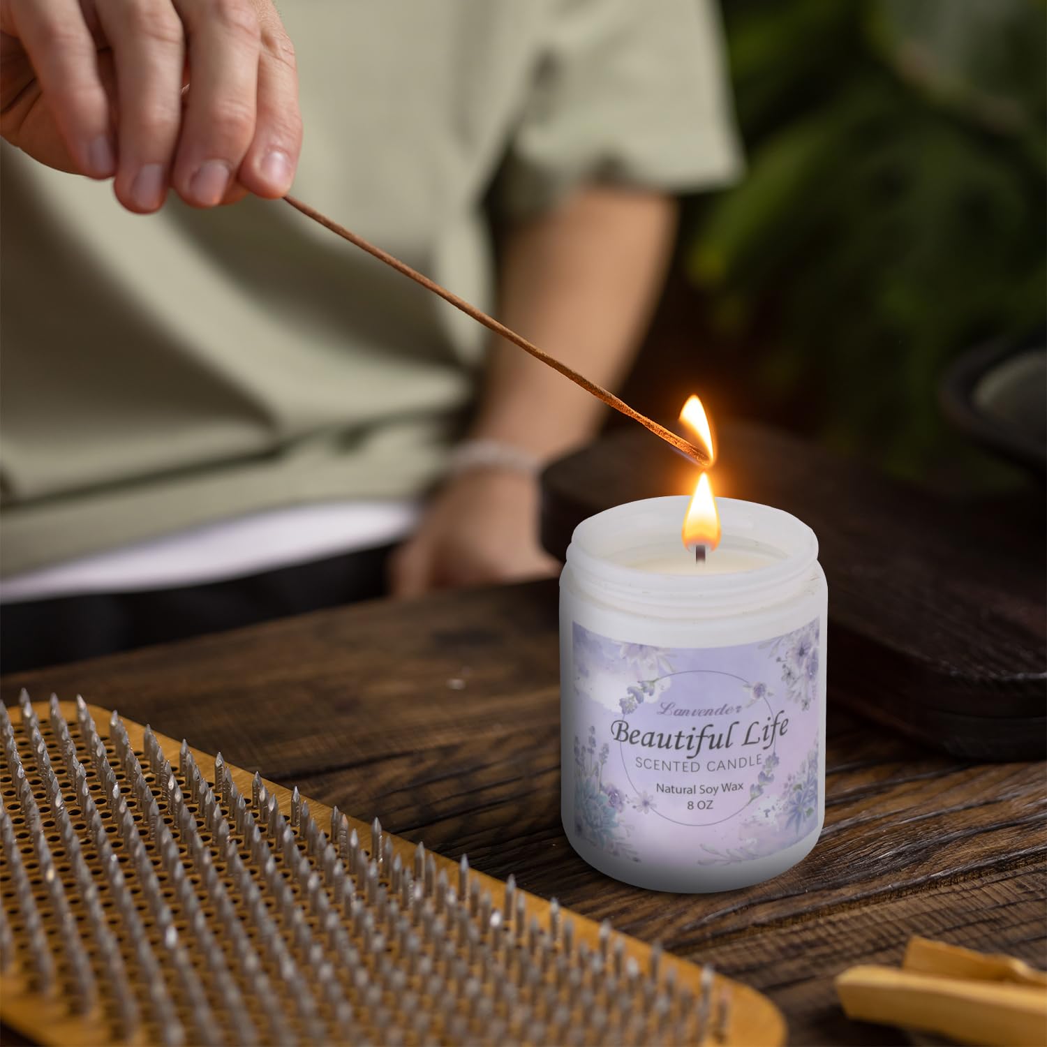 AMIDONSO Lavender Candles for Home Scented,8 oz Aromatherapy Candles Gift,45 Hour Long AMIDONSO uk supplements