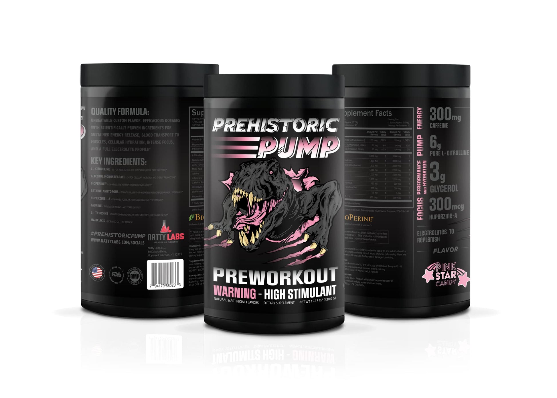 Natty Labs Prehistoric Pump Pre Workout - Preworkout Energy Supplement · 300mg Caffeine Natty Labs uk supplements