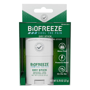 Biofreeze Dry Stick, Mess-Free Relief for Neck, Shoulder, Knee, Hip, Hand & Joint, Cooling Menthol Pain Relief Stick, Up to 100 Uses Biofreeze uk supplements