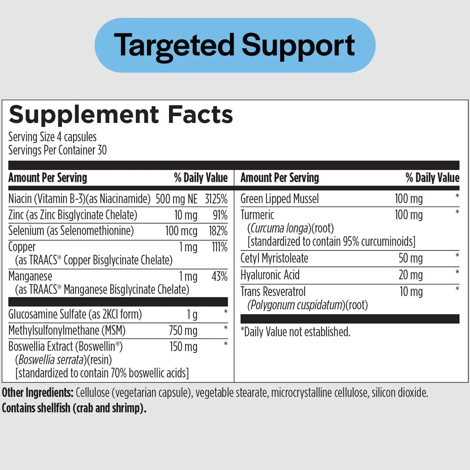 PureFormulas Joint Care + - Premium Joint Support Supplement with Hyaluronic Acid, Glucosamine, MSM, Green Lipped Mussel, Turmeric & More - Non-GMO Formula for Adults (120 Capsules) PureFormulas uk supplements