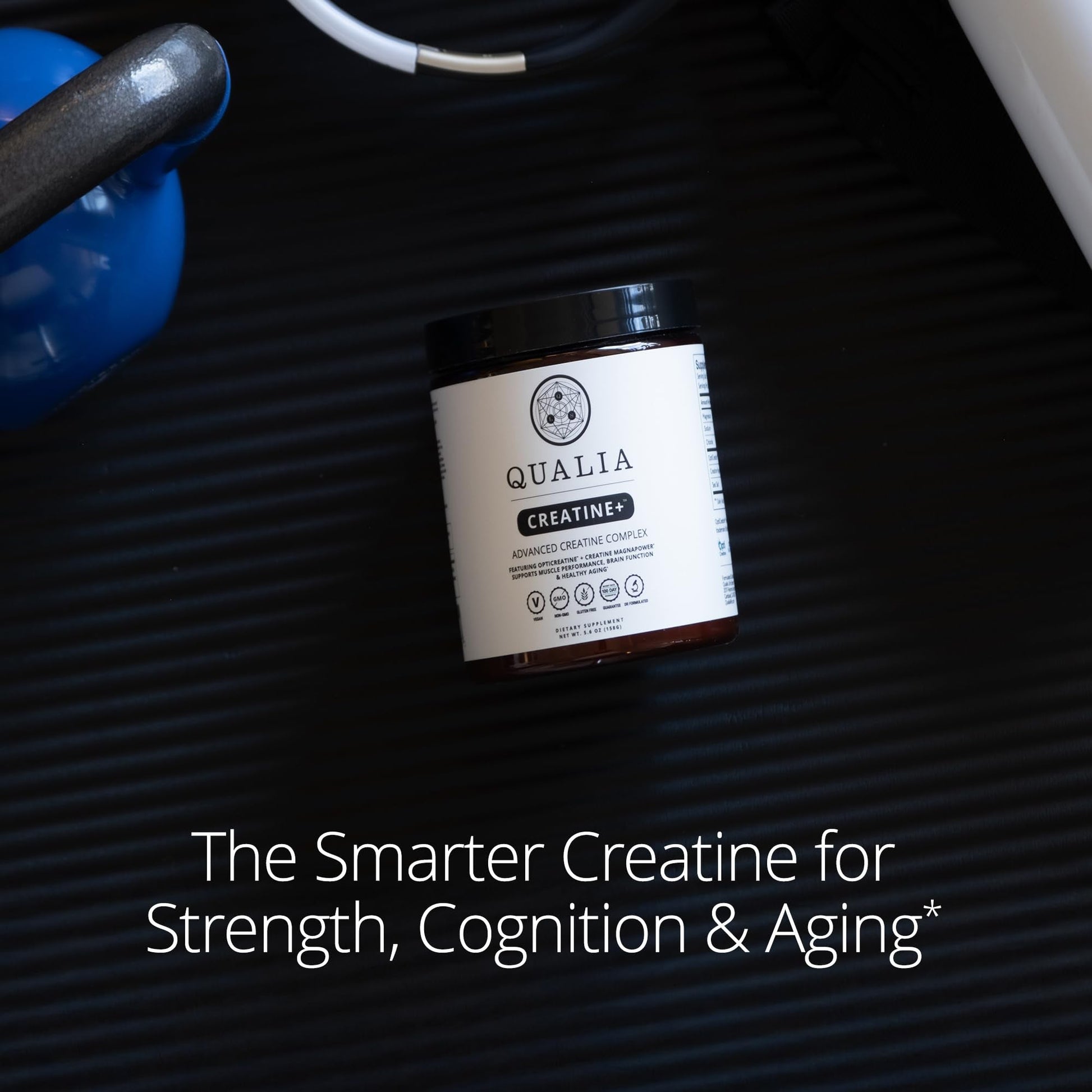 Qualia Creatine | Advanced Creatine Complex | 2 Sources + Magnesium | Optimized Absorption | Muscle Performance, Brain Function, & Healthy Aging (30 Servings) QUALIA LIFE SCIENCES uk supplements