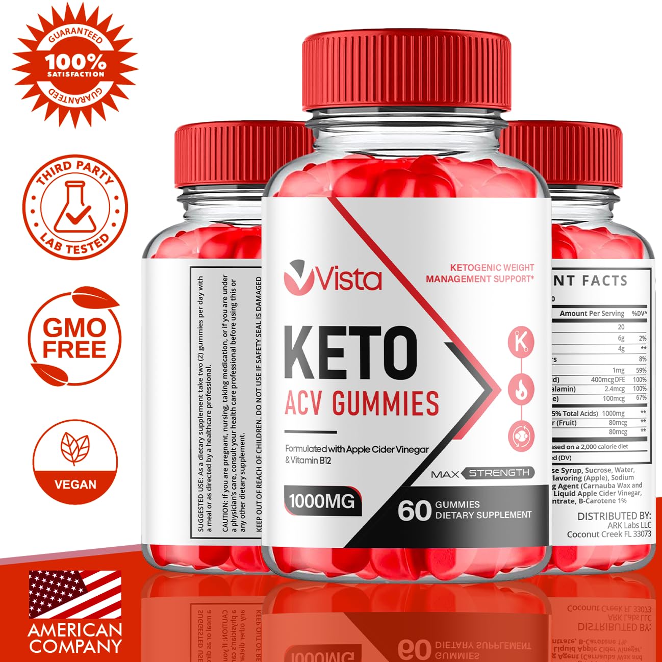Vista Keto ACV Gummies, Vista Keto ACV Gummies Advanced Weight Loss 1000MG Ark Labs uk supplements