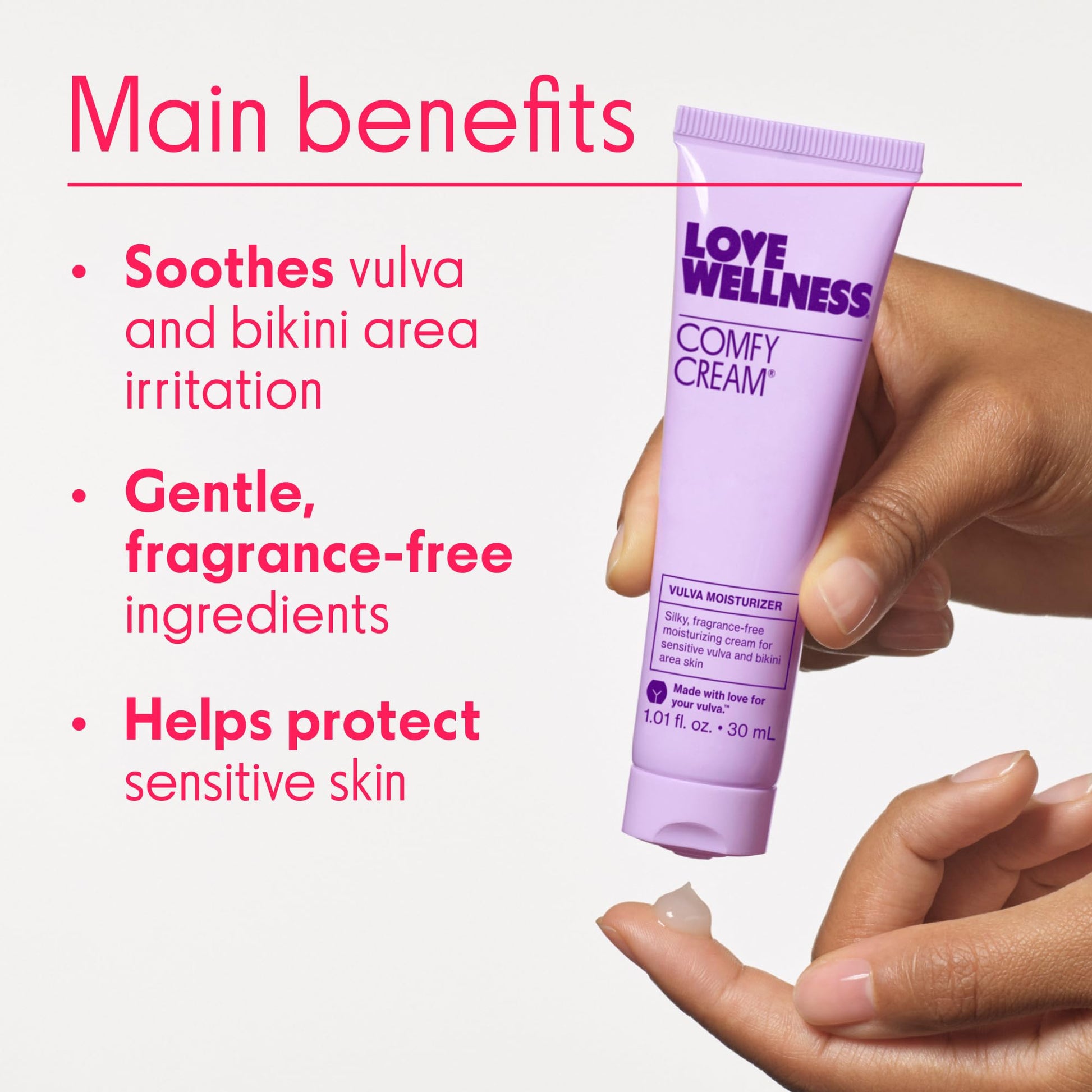 Love Wellness Comfy Cream Vulva & Vaginal Moisturizer - 1.01 oz Love Wellness uk supplements