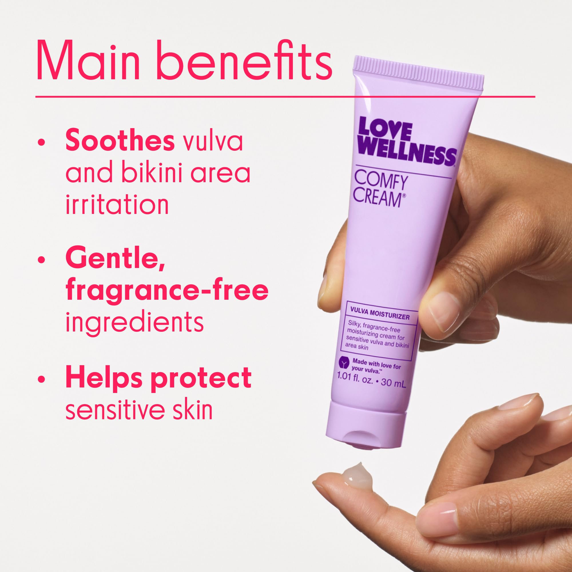 Love Wellness Comfy Cream Vulva & Vaginal Moisturizer - 1.01 oz Love Wellness uk supplements