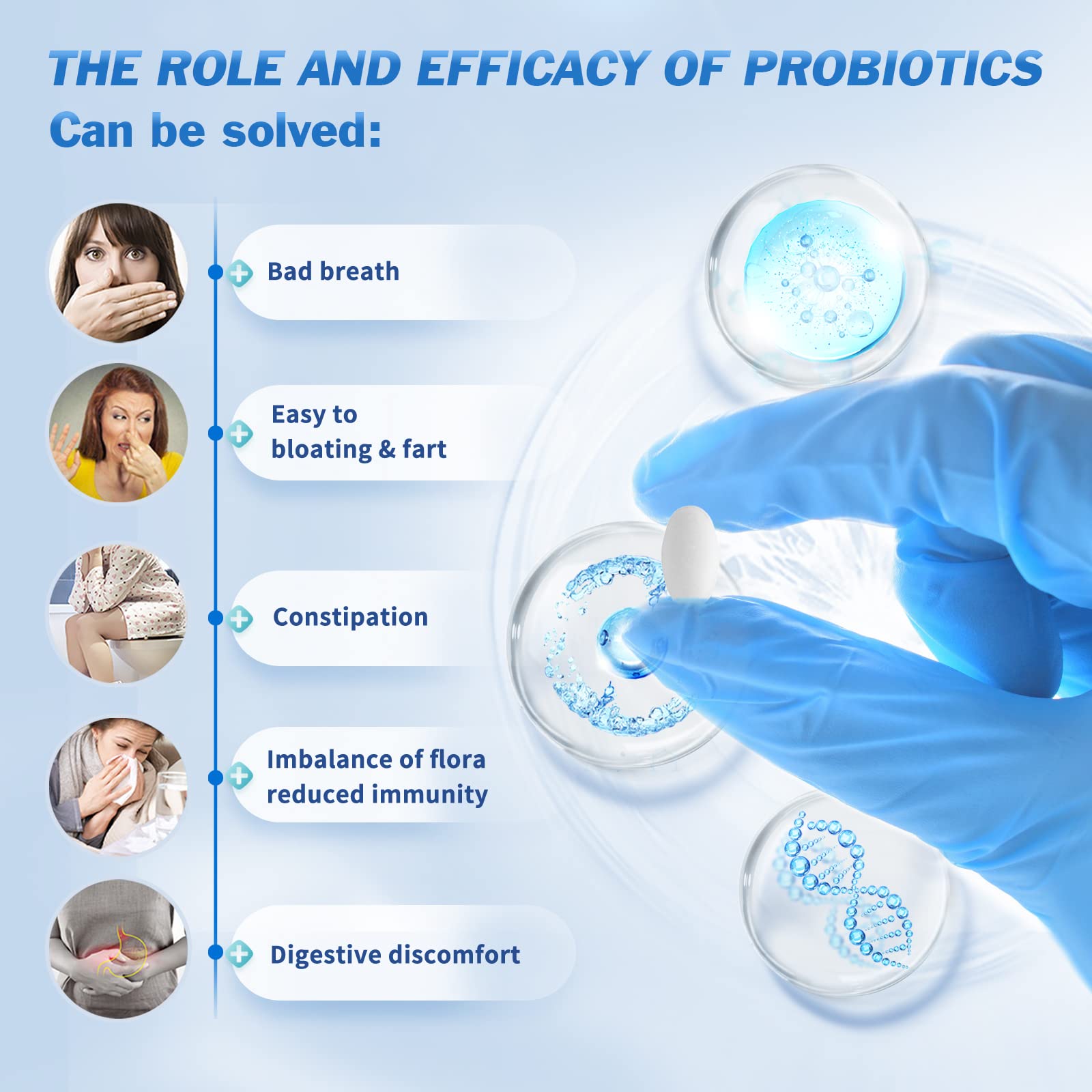 OMOGS Probiotics 90 Billion CFUs 18 Strains,with 3 Organic Prebiotic, Probiotics Supplement OMOGS uk supplements