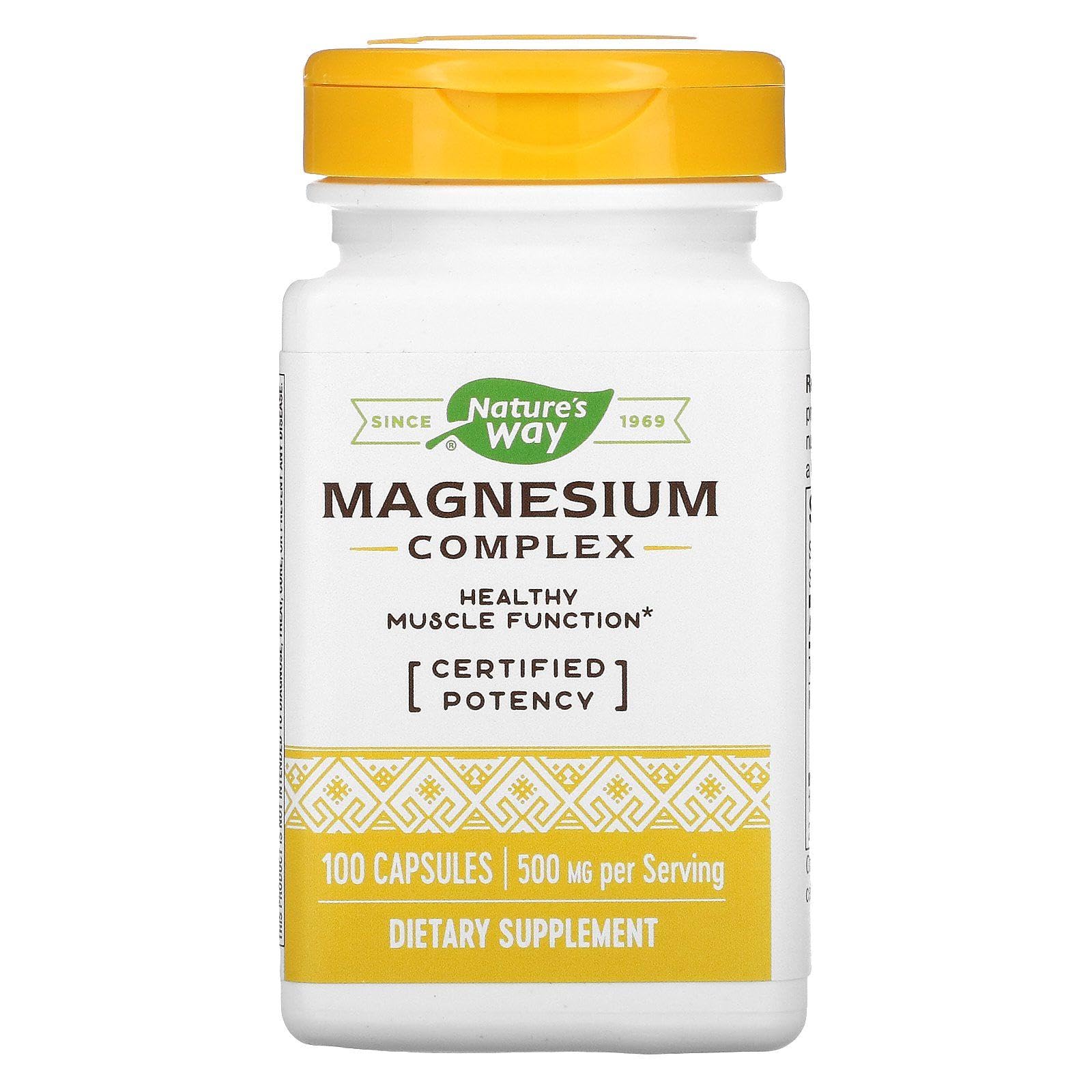 Natures Way Magnesium Complex, 100 ct Nature's Way uk supplements