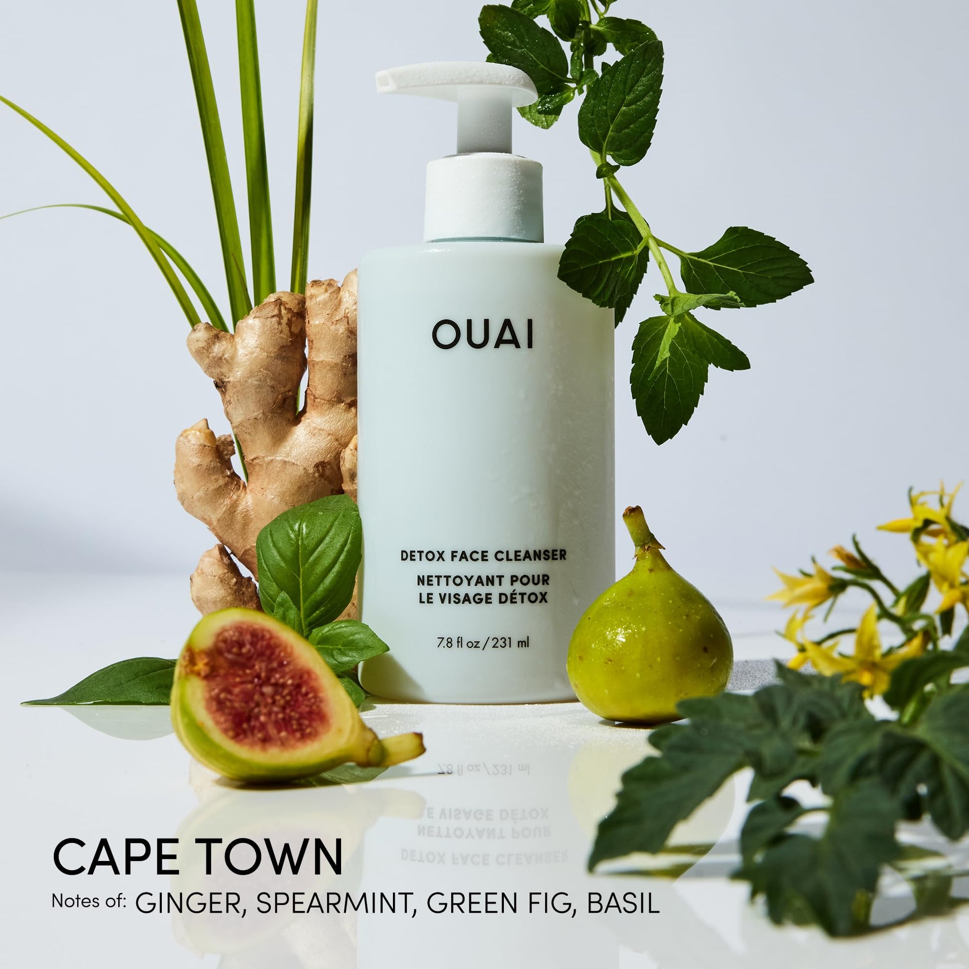 OUAI Detox Shower Routine Bundle - Gentle Detox Face Cleanser (7.8 Oz) and Clarifying Shampoo with Apple Cider Vinegar (10 Oz) - Removes Dirt, Oil, Product, Makeup, and Sunscreen - 2-Piece Bundle OUAI uk supplements