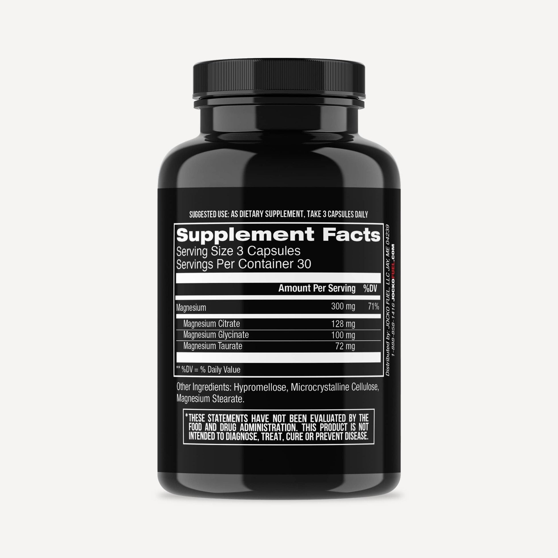 Jocko Fuel Magnesium Complex Supplement - Magnesium Glycinate, Citrate, & Taurate Capsules Dietary Supplement for Muscle Recovery & Relaxation, Heart, Nerve, Bone Support, & Sleep 30-Day Supply Jocko Fuel uk supplements