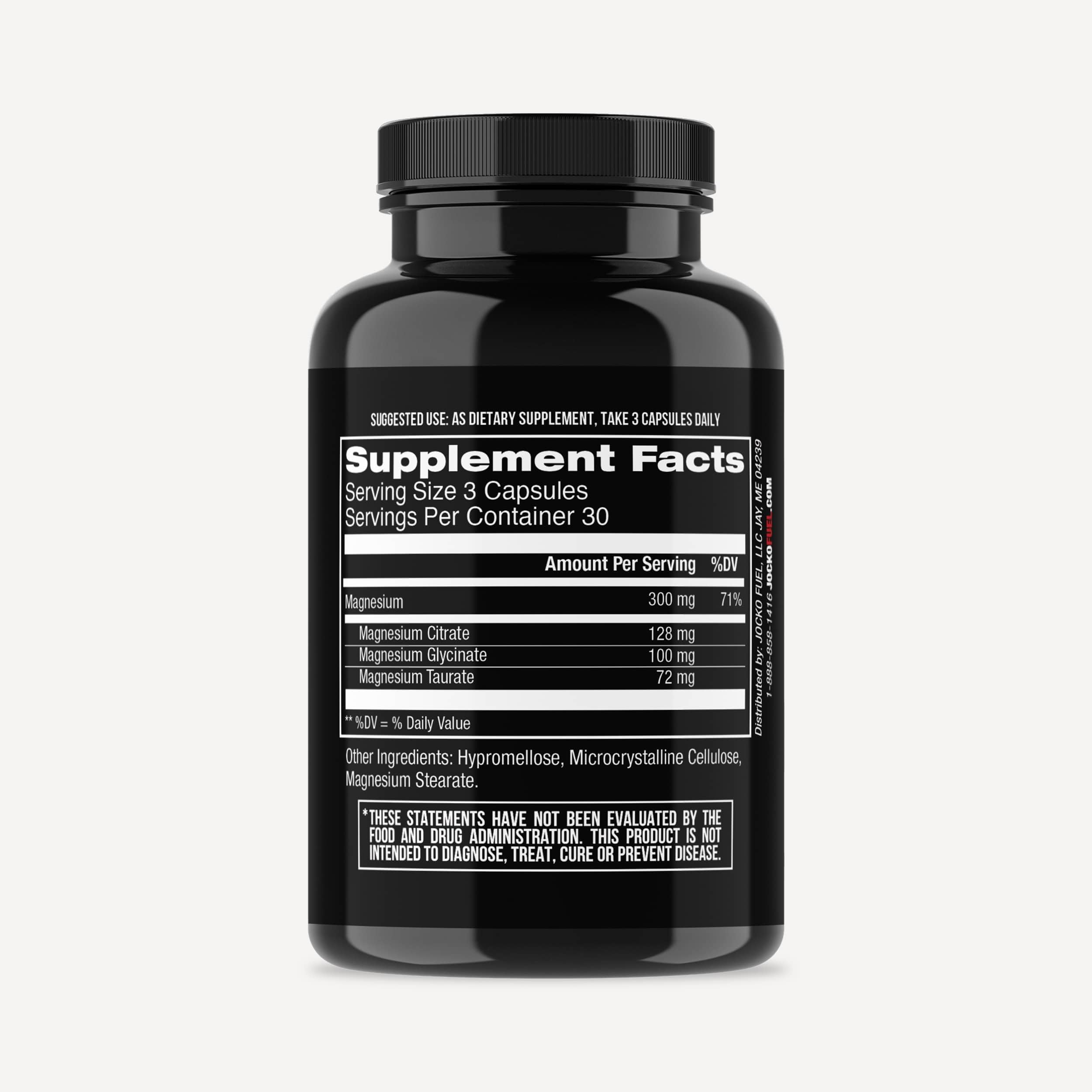 Jocko Fuel Magnesium Complex Supplement - Magnesium Glycinate, Citrate, & Taurate Capsules Dietary Supplement for Muscle Recovery & Relaxation, Heart, Nerve, Bone Support, & Sleep 30-Day Supply Jocko Fuel uk supplements