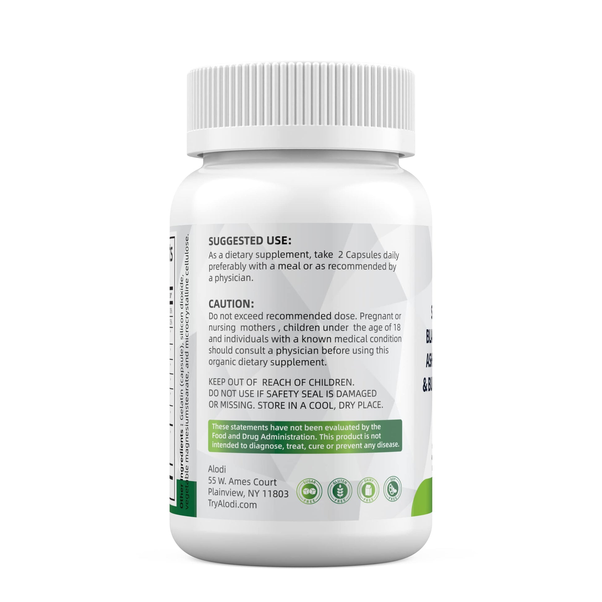Sea Moss 3000mg Black Seed Oil 2000mg Ashwagandha 1000mg Turmeric 1000mg Alodi uk supplements