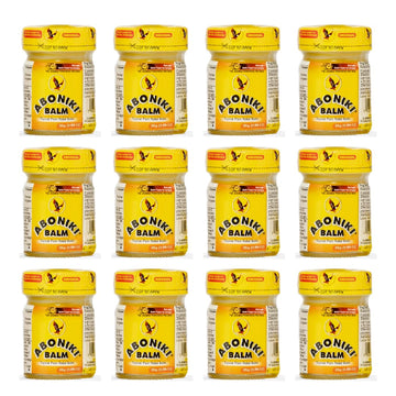 Aboniki Powerful Topical Pain Relief Balm with Natural Ingredients | Fast-Acting Soothing Relief for Joints & Muscle Pain, Soreness, Cramps | Long Lasting Full Body Rub (12 Plastic Jars) Aboniki uk supplements