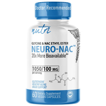 Neuro NAC Supplement N-Acetyl Cysteine Ethyl Ester - 20x More Bioavailable Than NAC 600 mg - Boost Glutathione 10x More Than Liposomal Glutathione Nature's Fusions uk supplements