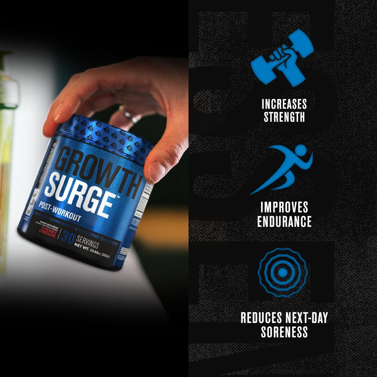 Jacked Factory Growth Surge Creatine Post Workout w/L-Carnitine - Daily Muscle Builder Jacked Factory uk supplements