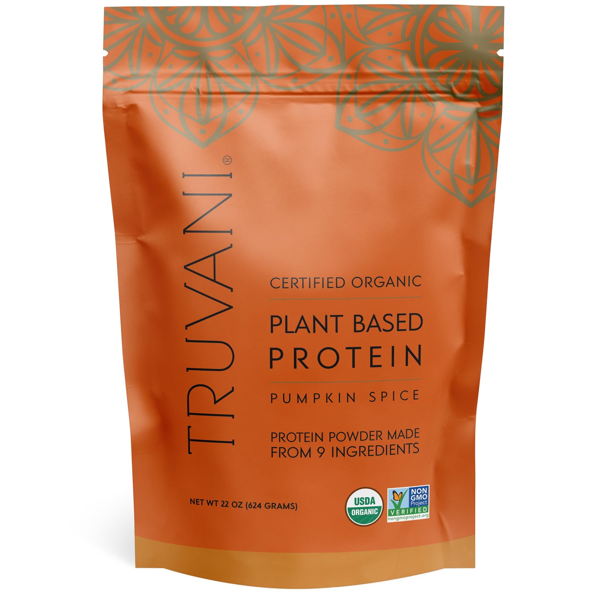Truvani Organic Vegan Protein Powder Pumpkin Spice - 20g of Plant Based Protein Truvani uk supplements