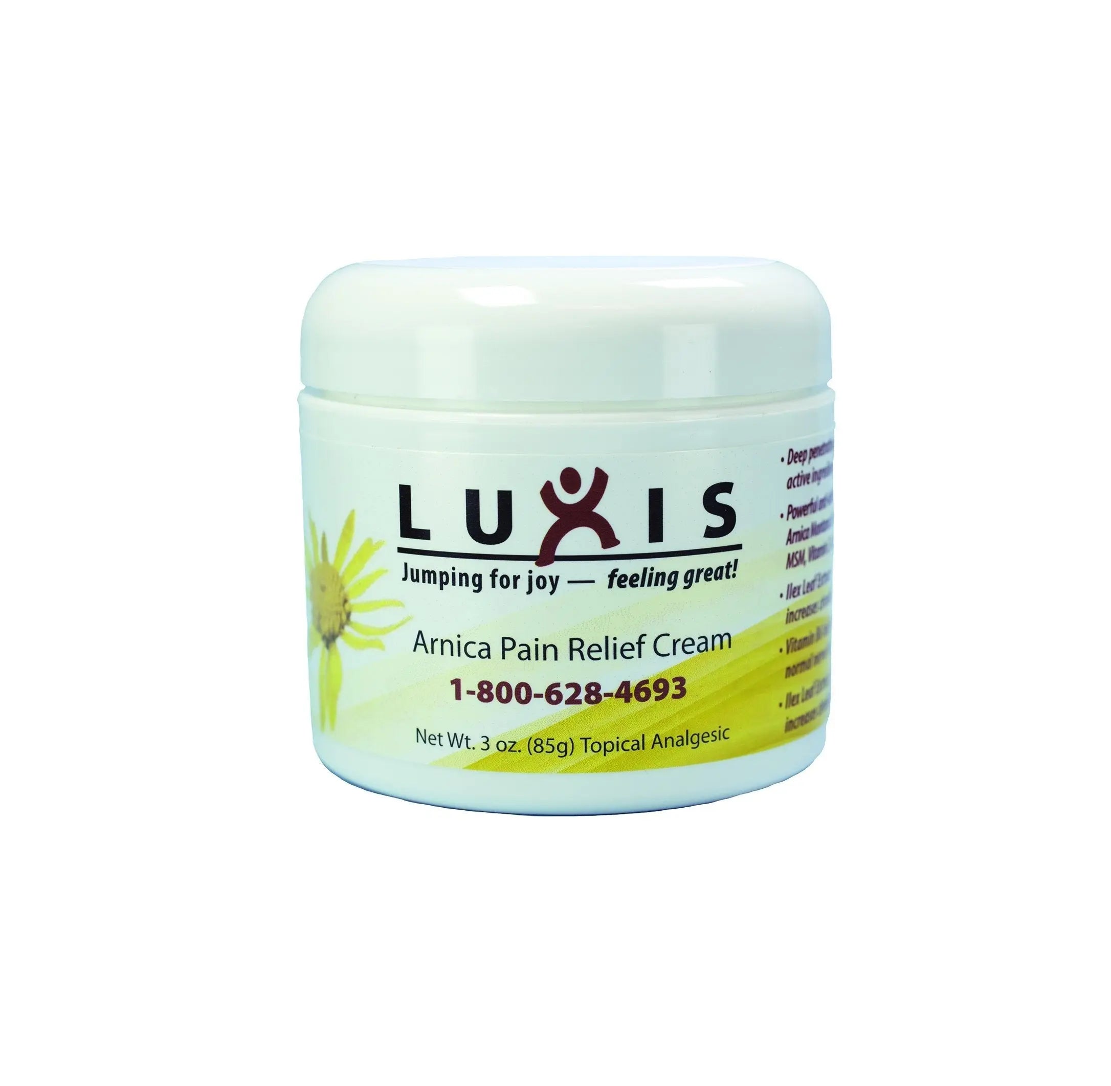 Luxis Arnica Pain Relief Cream - Soothing Arnica Combined with Powerful Menthol - Topical analgesic - 3 oz Luxis uk supplements
