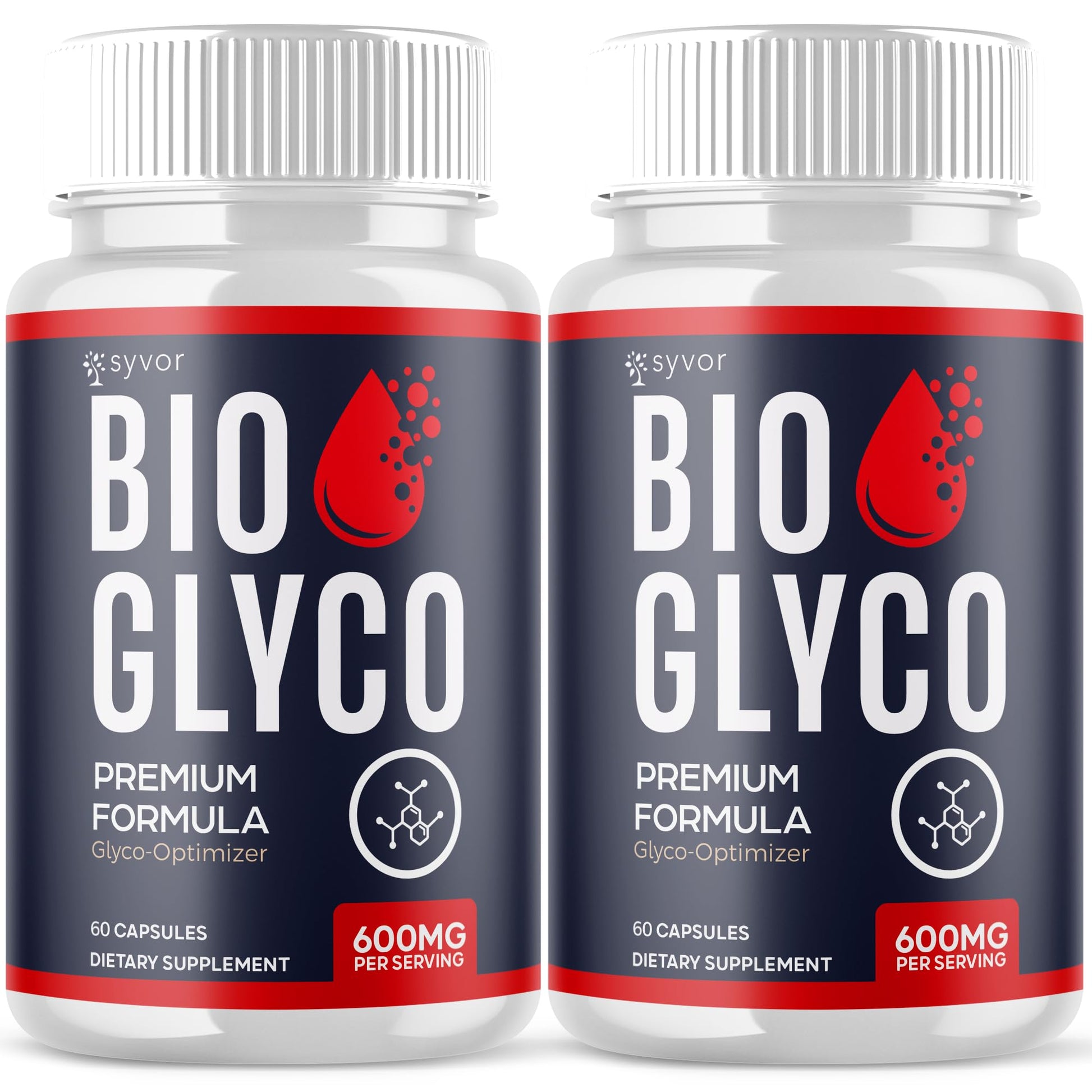 (2 Pack) Bio Glyco Capsules, Official BioGlyco Blood Health Support Pills with All Natural Ingredients, Advanced Blood Optimizer with Maximum Strength Premium Vitamins for Women & Men (120 Capsules) Syvor uk supplements
