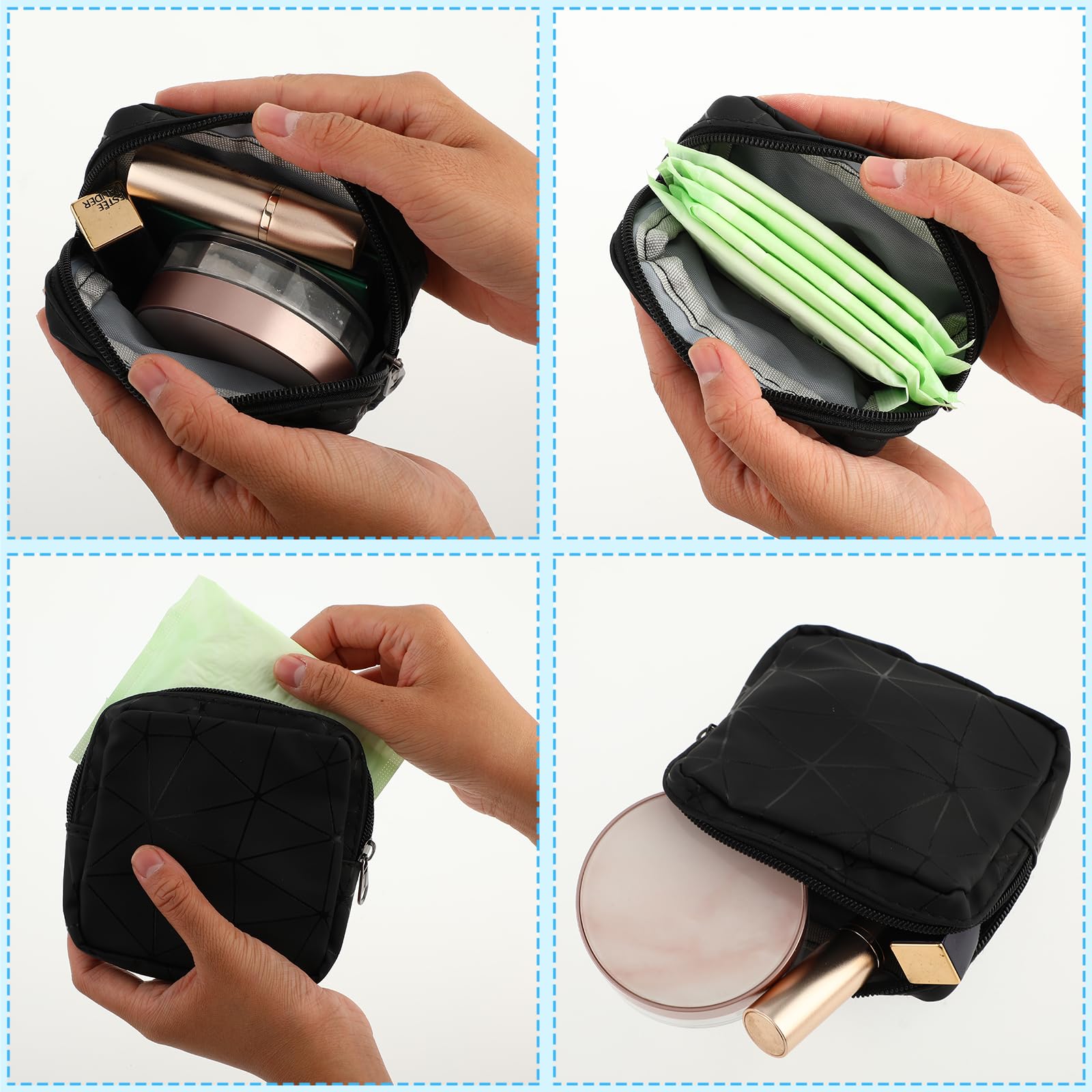 Ouligay Period Bag Sanitary Napkin Storage Bag Tampon Bag Tampon Pad Holder for Purse Menstrual Pad Ouligay uk supplements