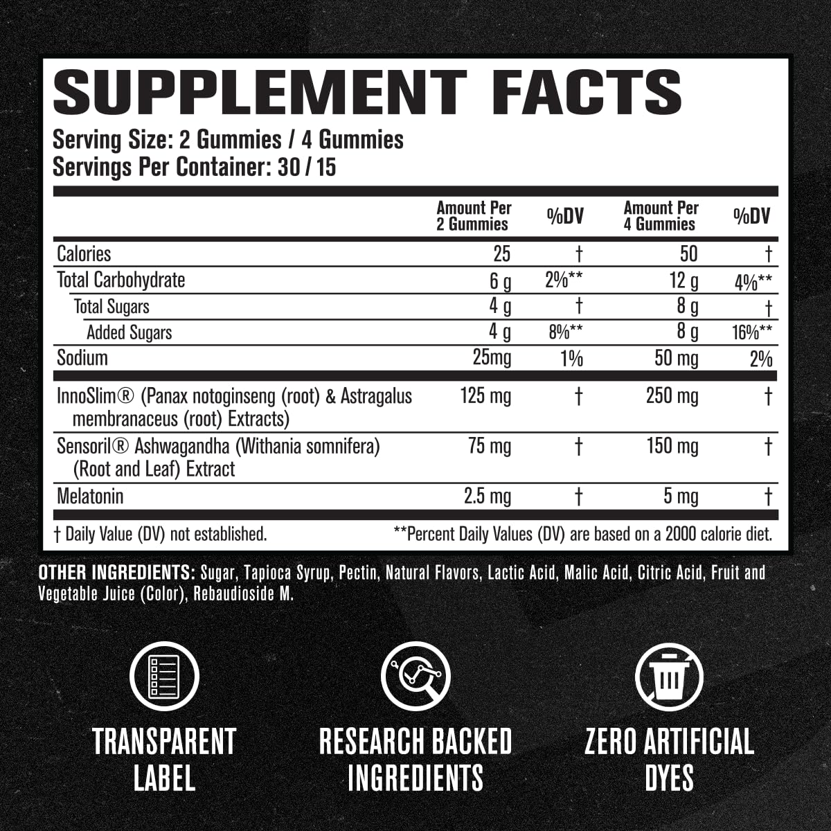 Jacked Factory Lean PM Weight Loss Gummies - Night Time Fat Burner & Appetite Suppressant Sleep Supplement with Melatonin & Ashwagandha Jacked Factory uk supplements