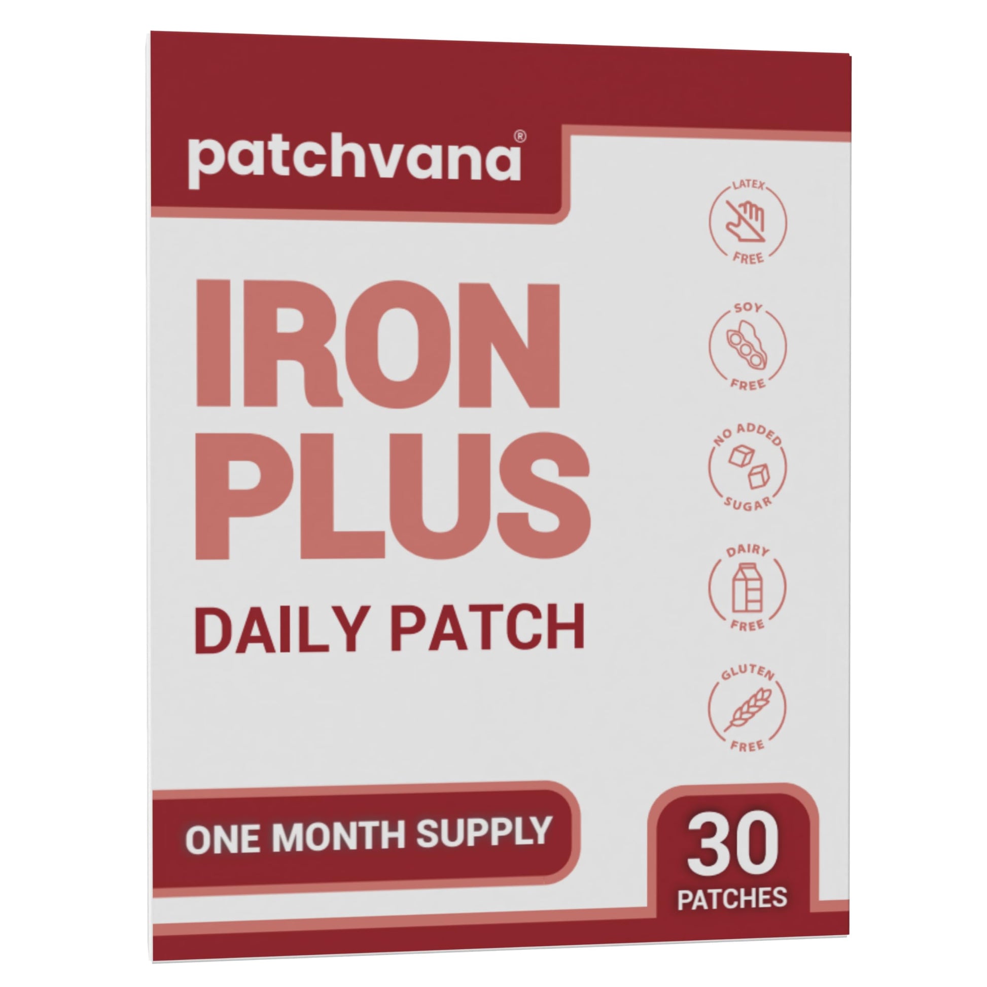 Patchvana Iron Plus Patch for Women & Men, 1 Month Supply, 30 Patches Patchvana uk supplements