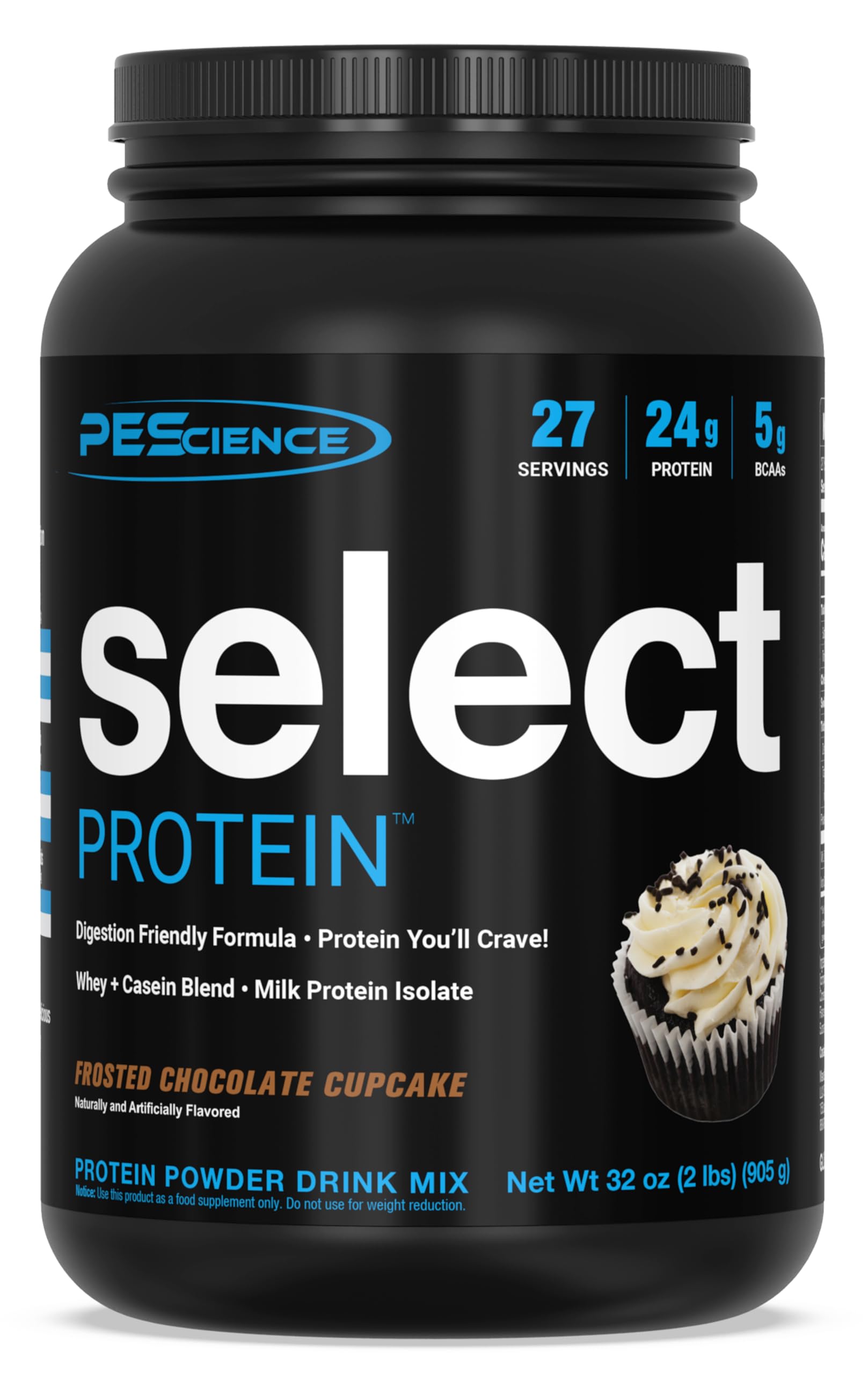 PEScience Select Low Carb Protein Powder, Chocolate Cupcake, 27 Serving, Keto PEScience uk supplements