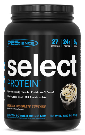 PEScience Select Low Carb Protein Powder, Chocolate Cupcake, 27 Serving, Keto PEScience uk supplements